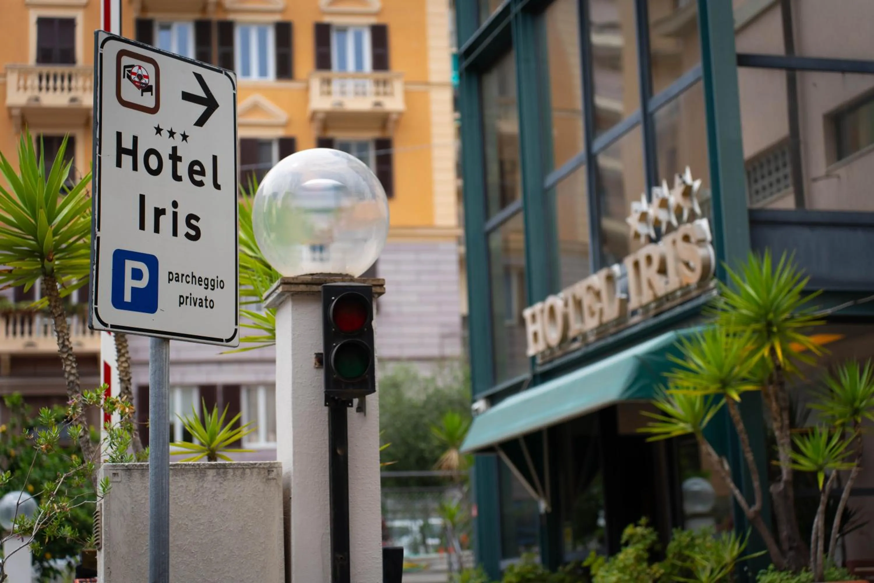 Property building in Hotel Iris