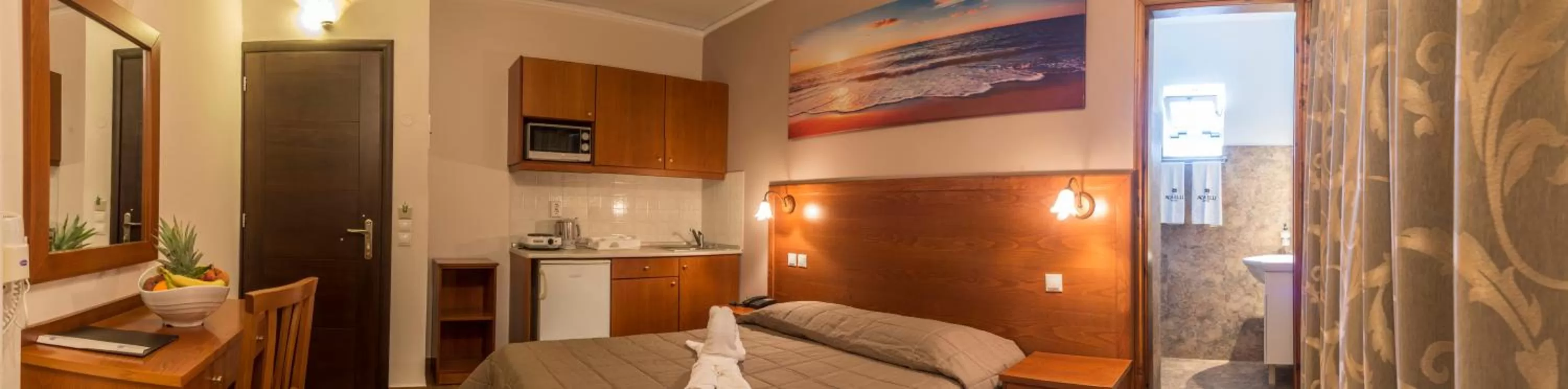 Kitchen or kitchenette in Agrelli Hotel & Suites