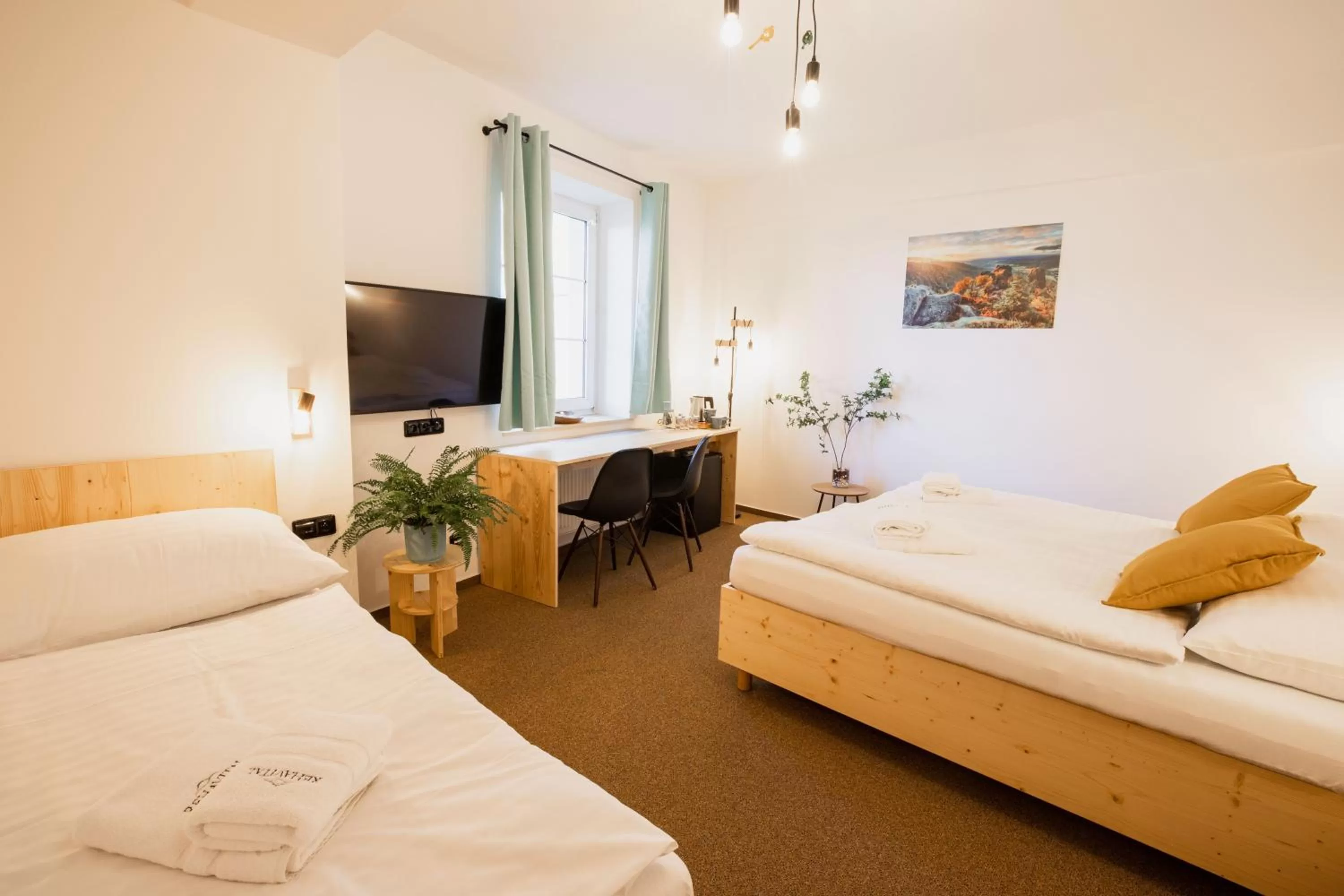 Bed in Hotel Rehavital