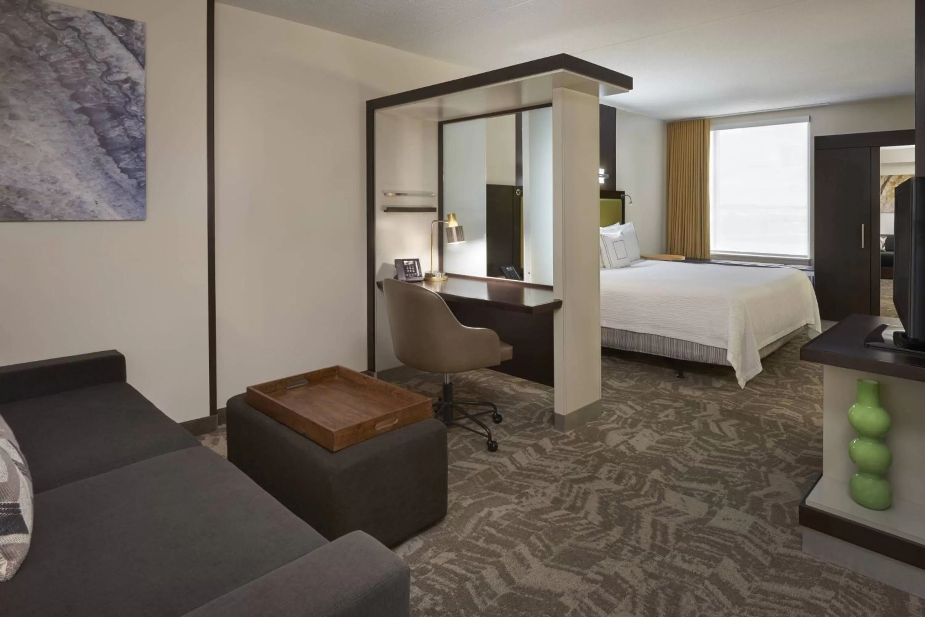 Photo of the whole room, Bed in SpringHill Suites by Marriott Toronto Vaughan