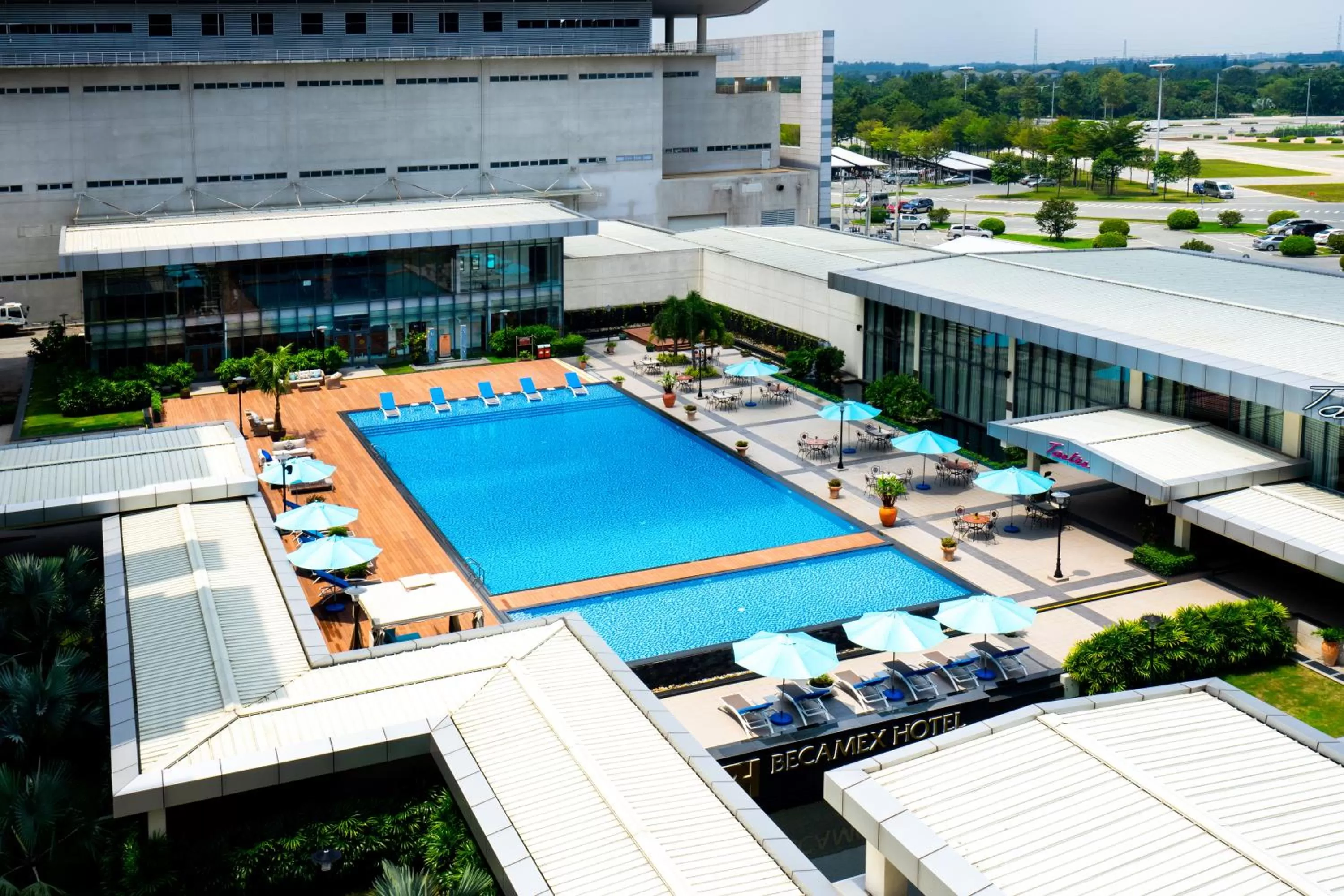 Pool view in Becamex Hotel New City