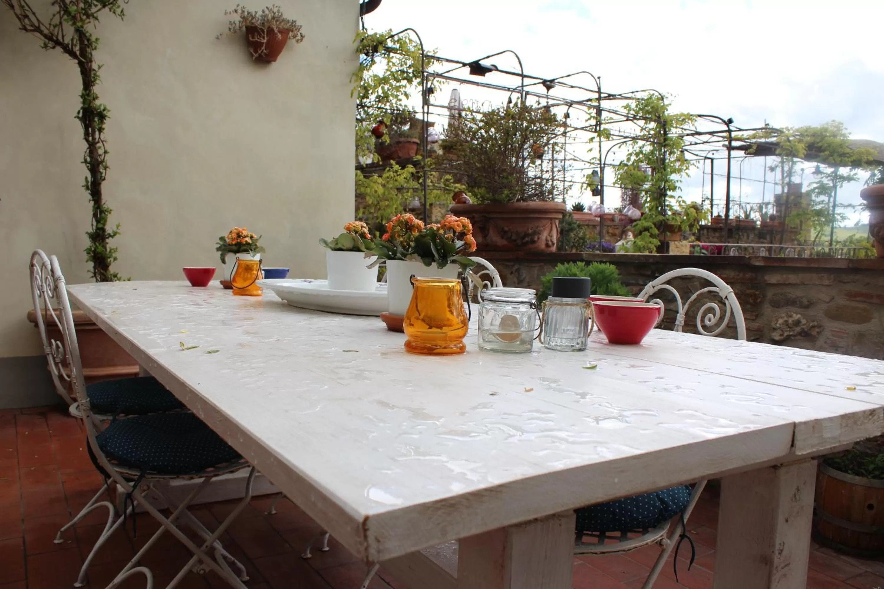 Balcony/Terrace in Le Terrazze Del Chianti b&b Residenza d'Epoca e di Charme