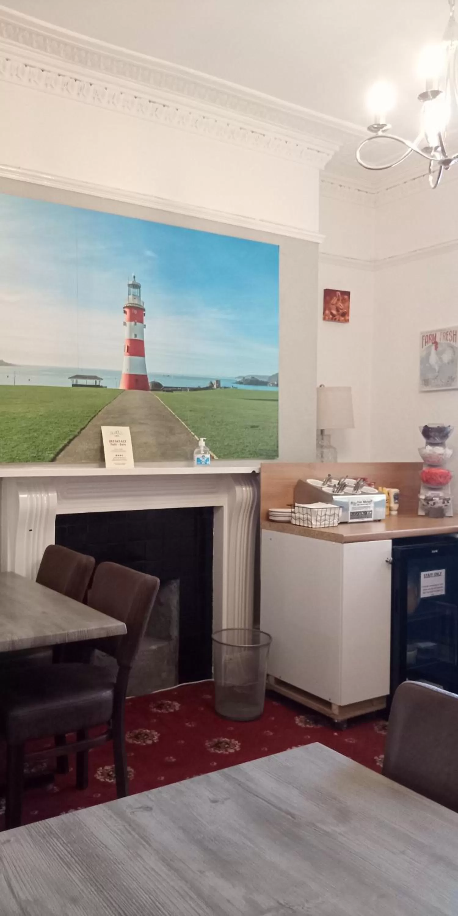 Breakfast in The Kynance House on Plymouth Hoe ,26 Ensuite Rooms