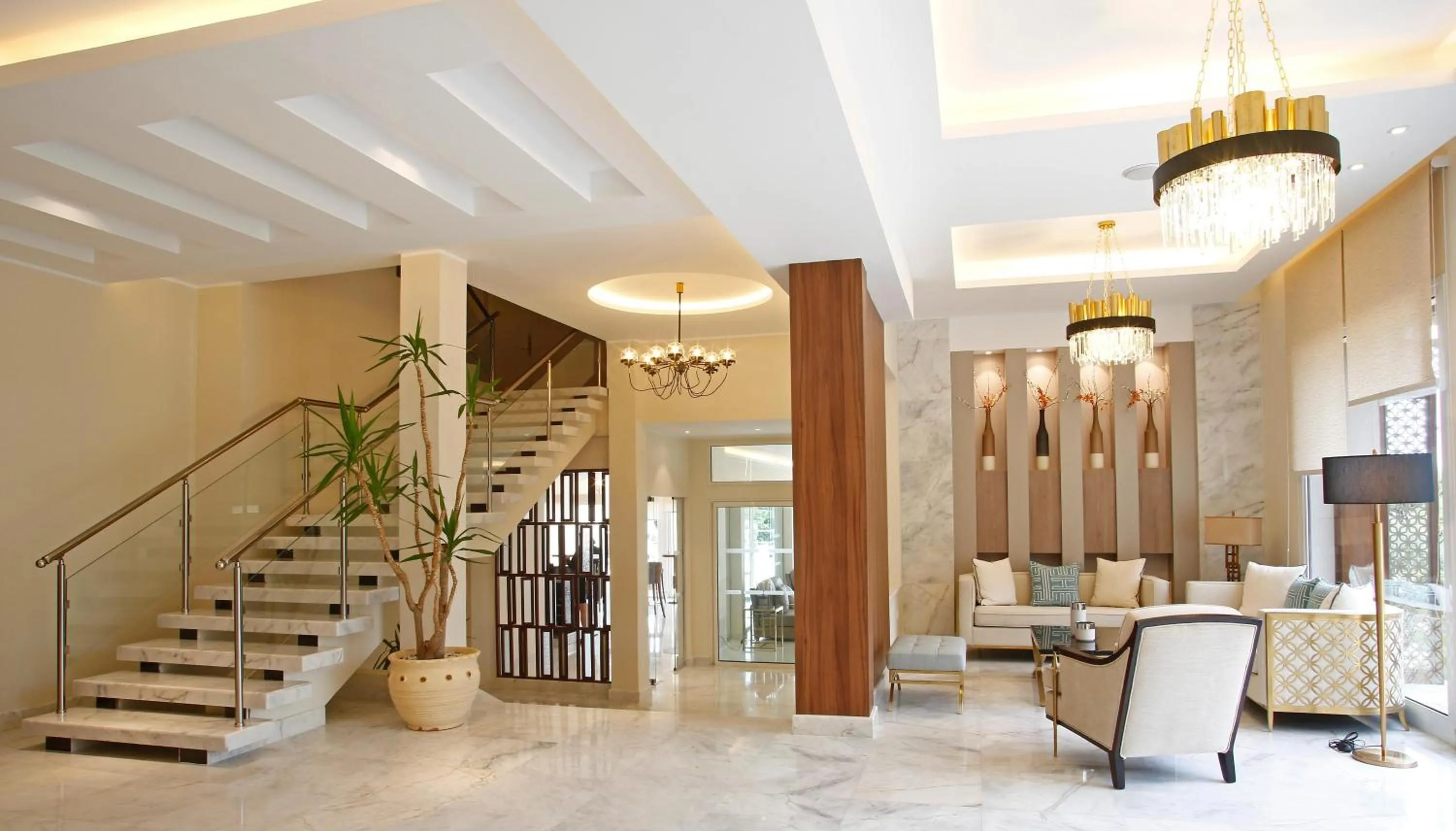 Lobby or reception in Hotel Corsica & Spa Serena