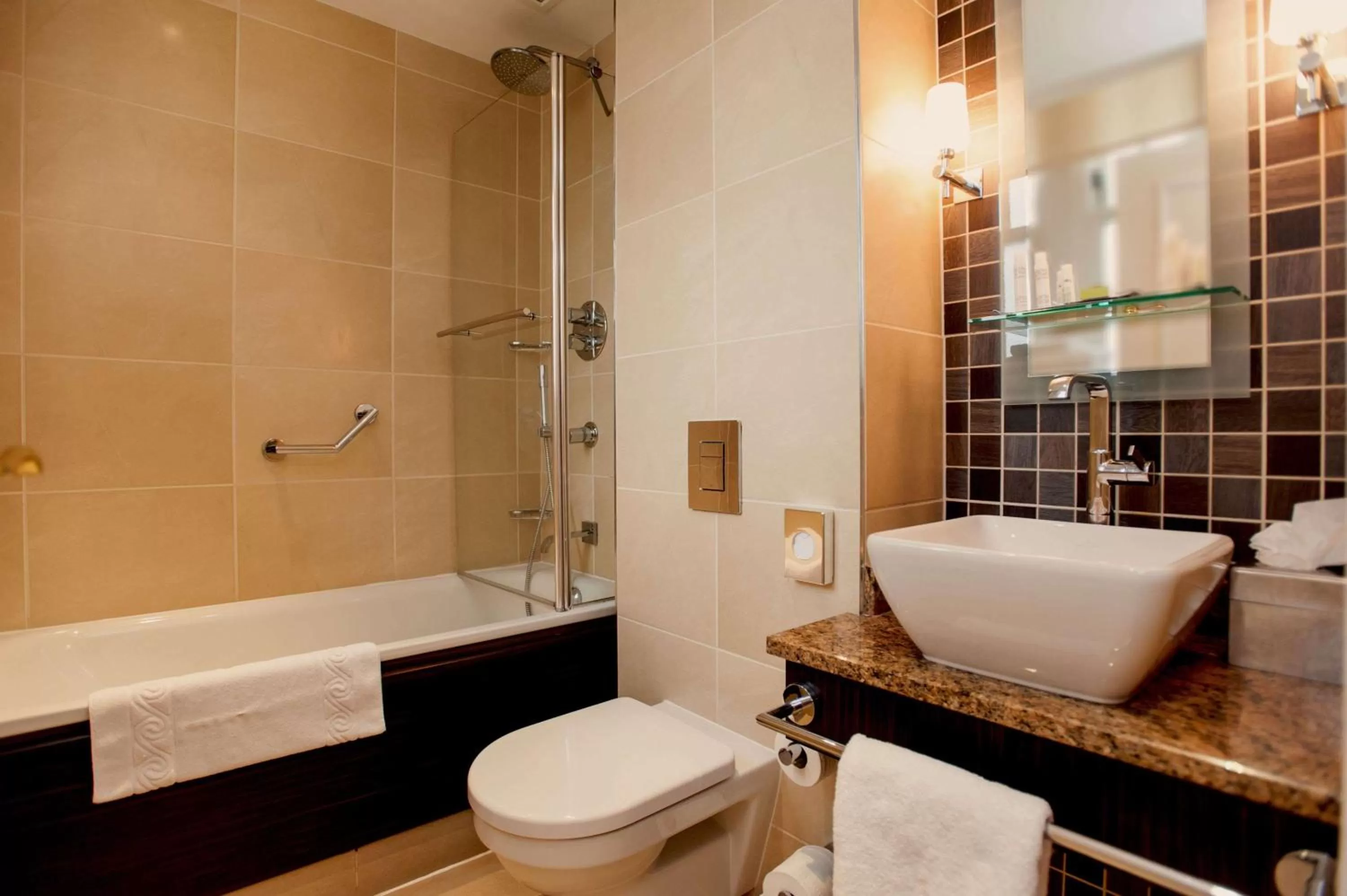 Bathroom in DoubleTree by Hilton Dunblane Hydro Hotel