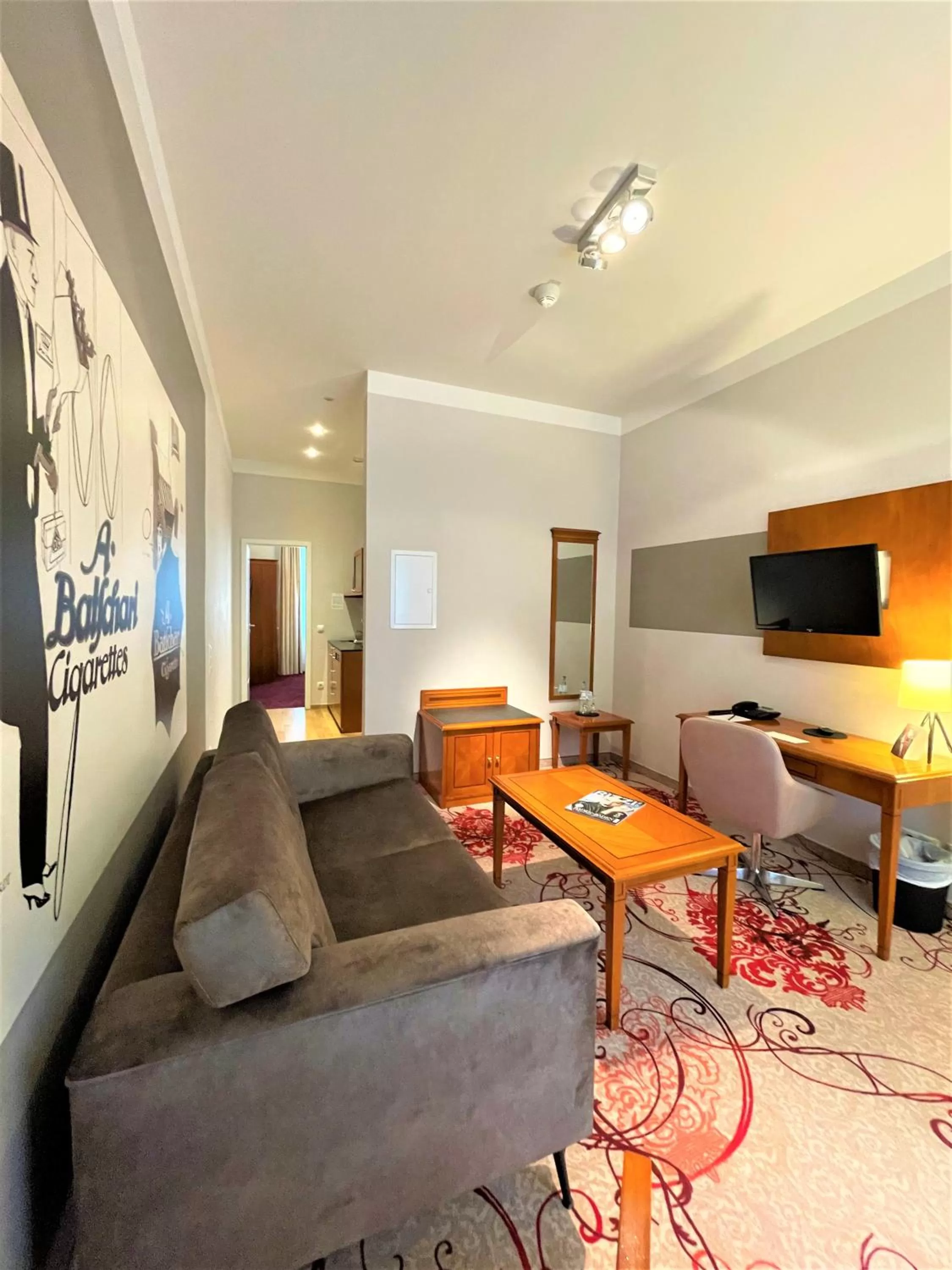 Living room in Batschari Palais Baden-Baden