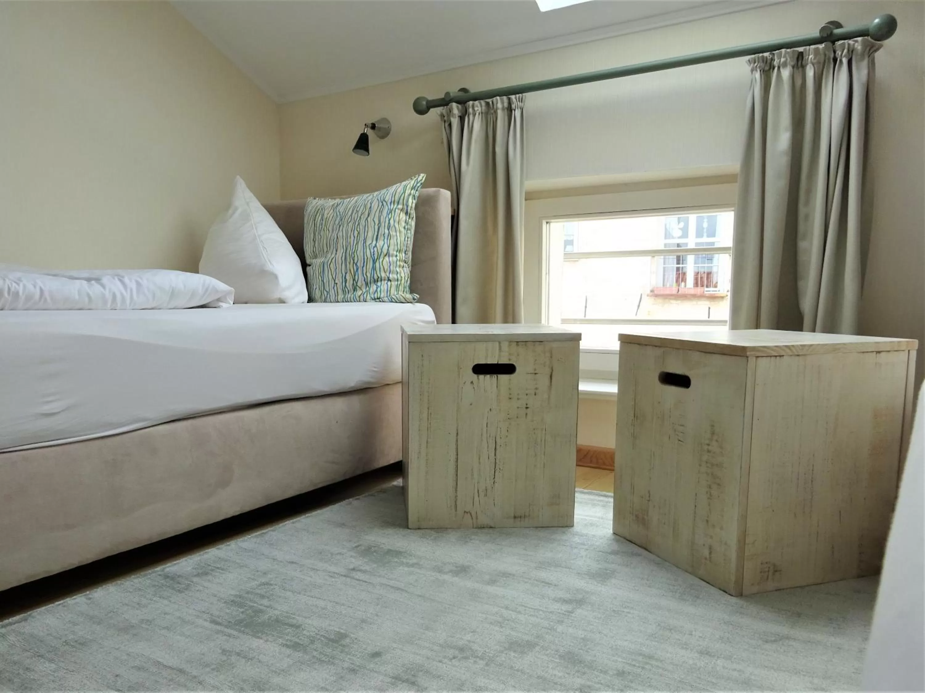 Bed in Pension Zur Fährbrücke