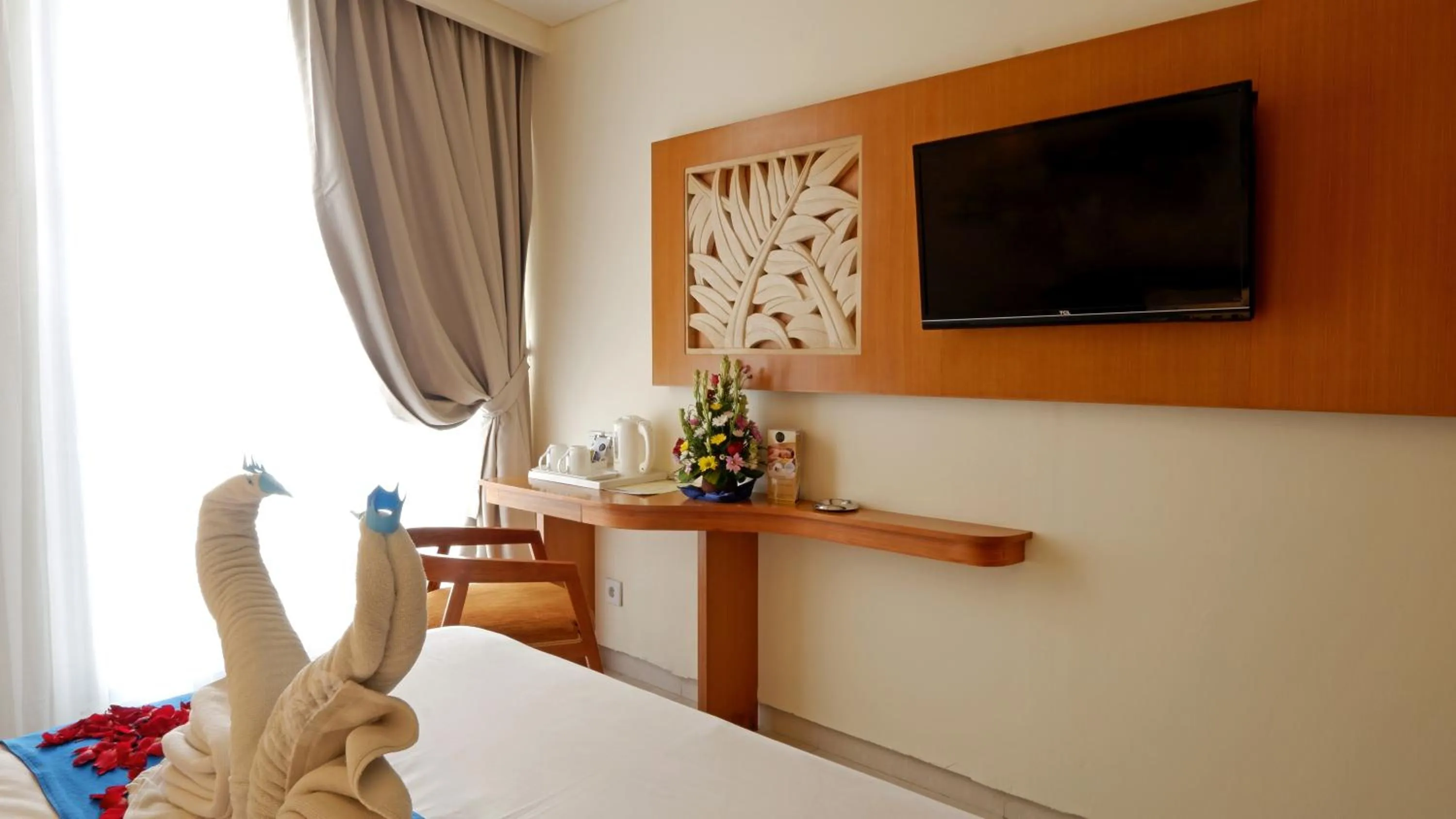 Bed in Zia Hotel Kuta