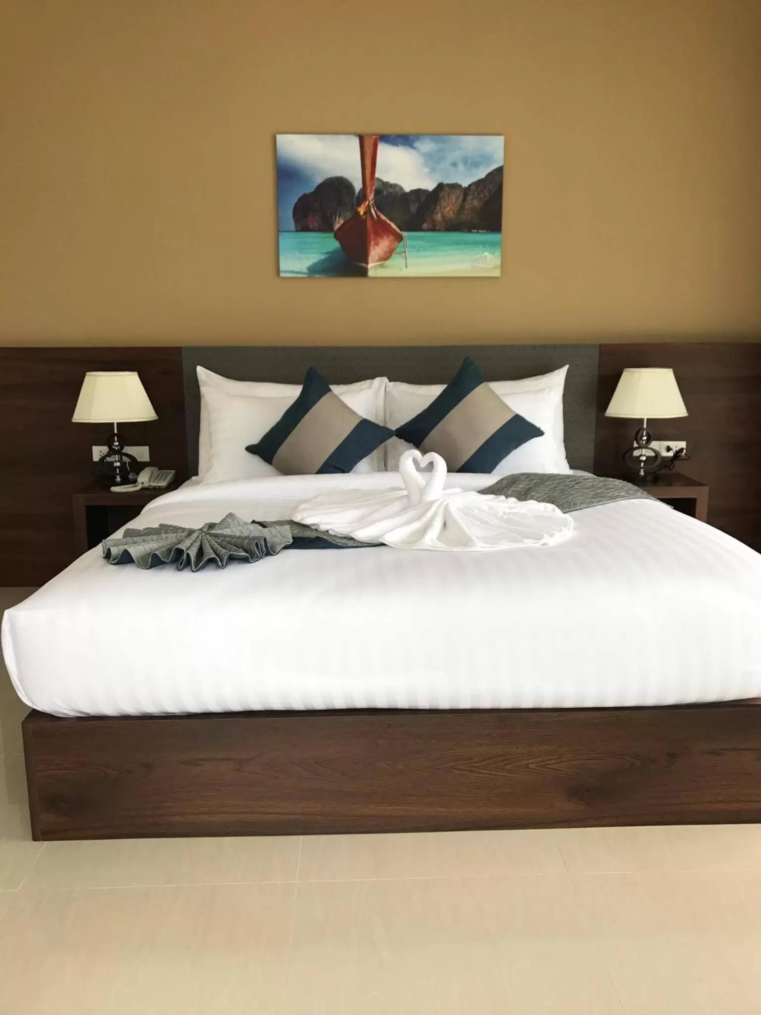 Bed in Aonang Sea Valley Resort