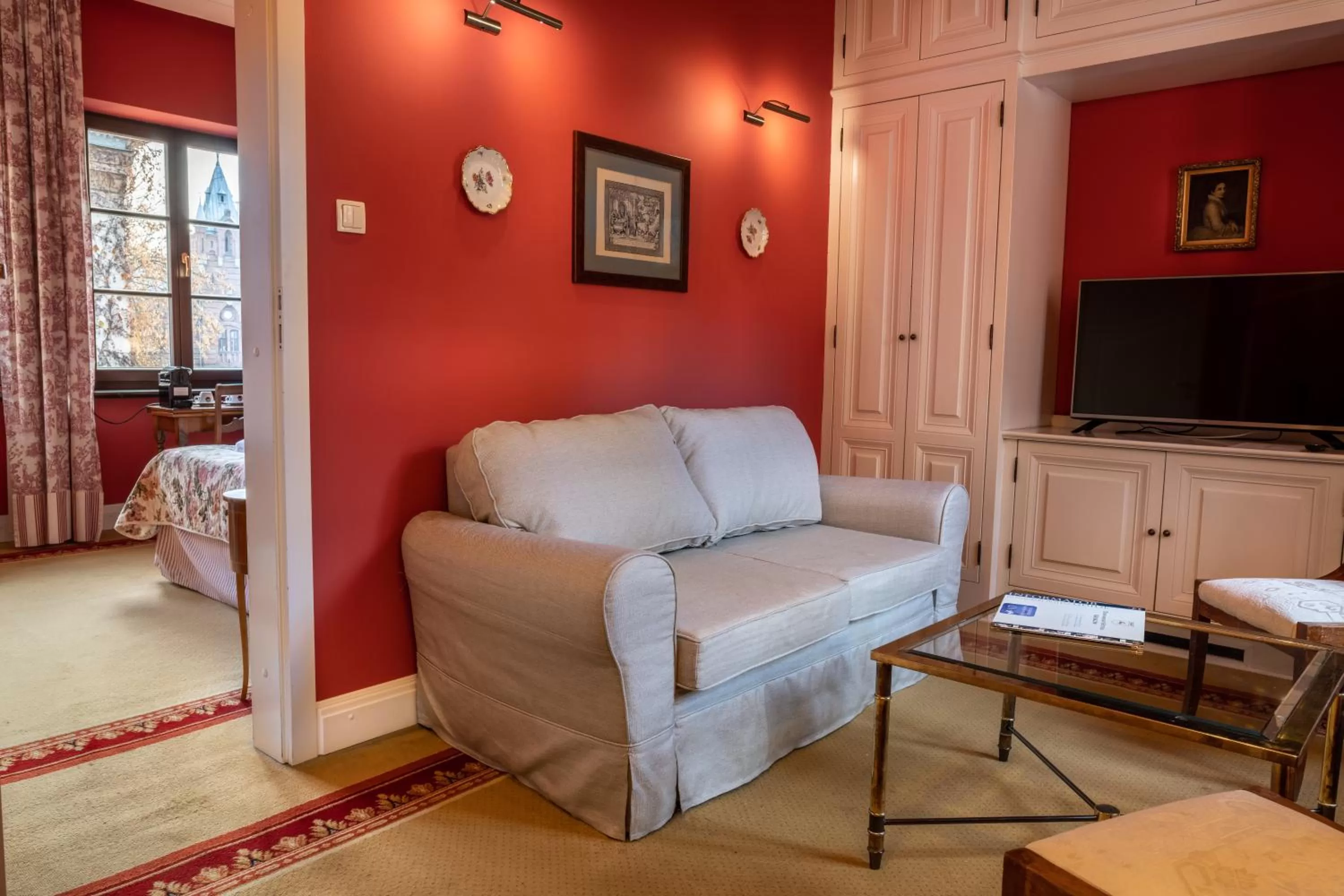 Seating area in Hotel Gródek