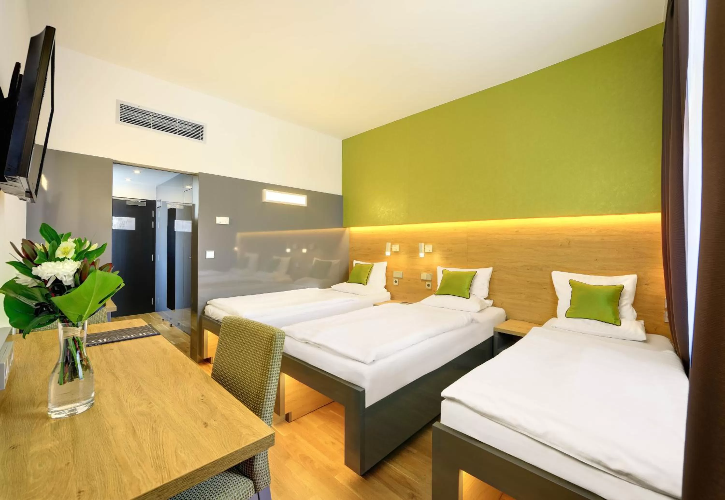 Bed in Ametyst Hotel Praha