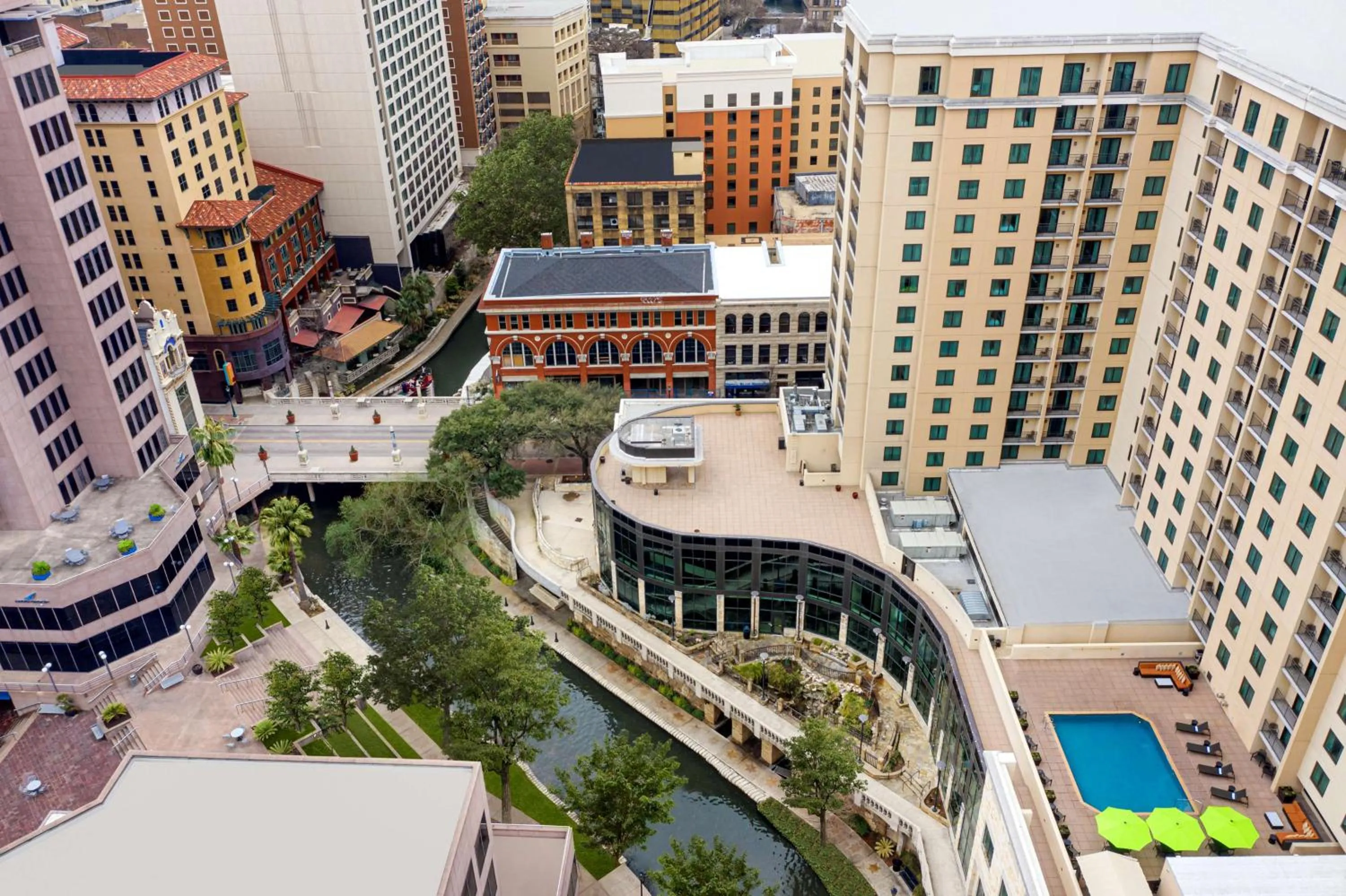 Pool view in Embassy Suites San Antonio Riverwalk-Downtown