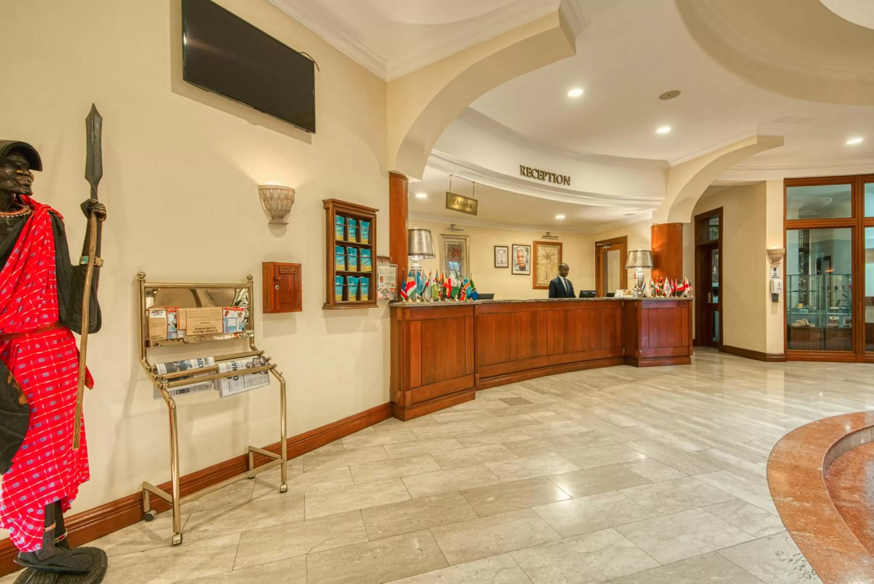Lobby or reception in Kibo Palace Hotel Arusha