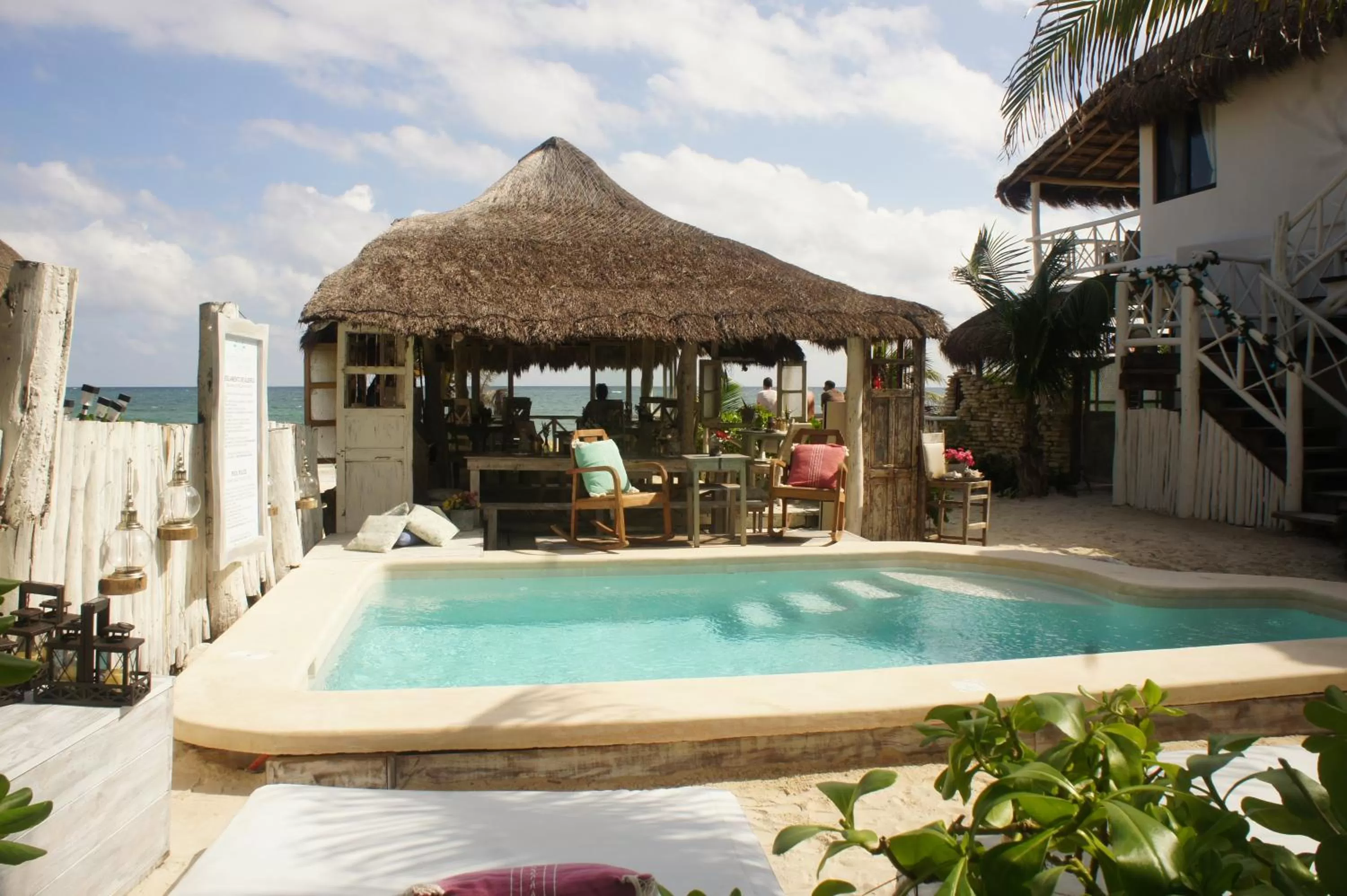 Garden in Punta Piedra Beach Posada