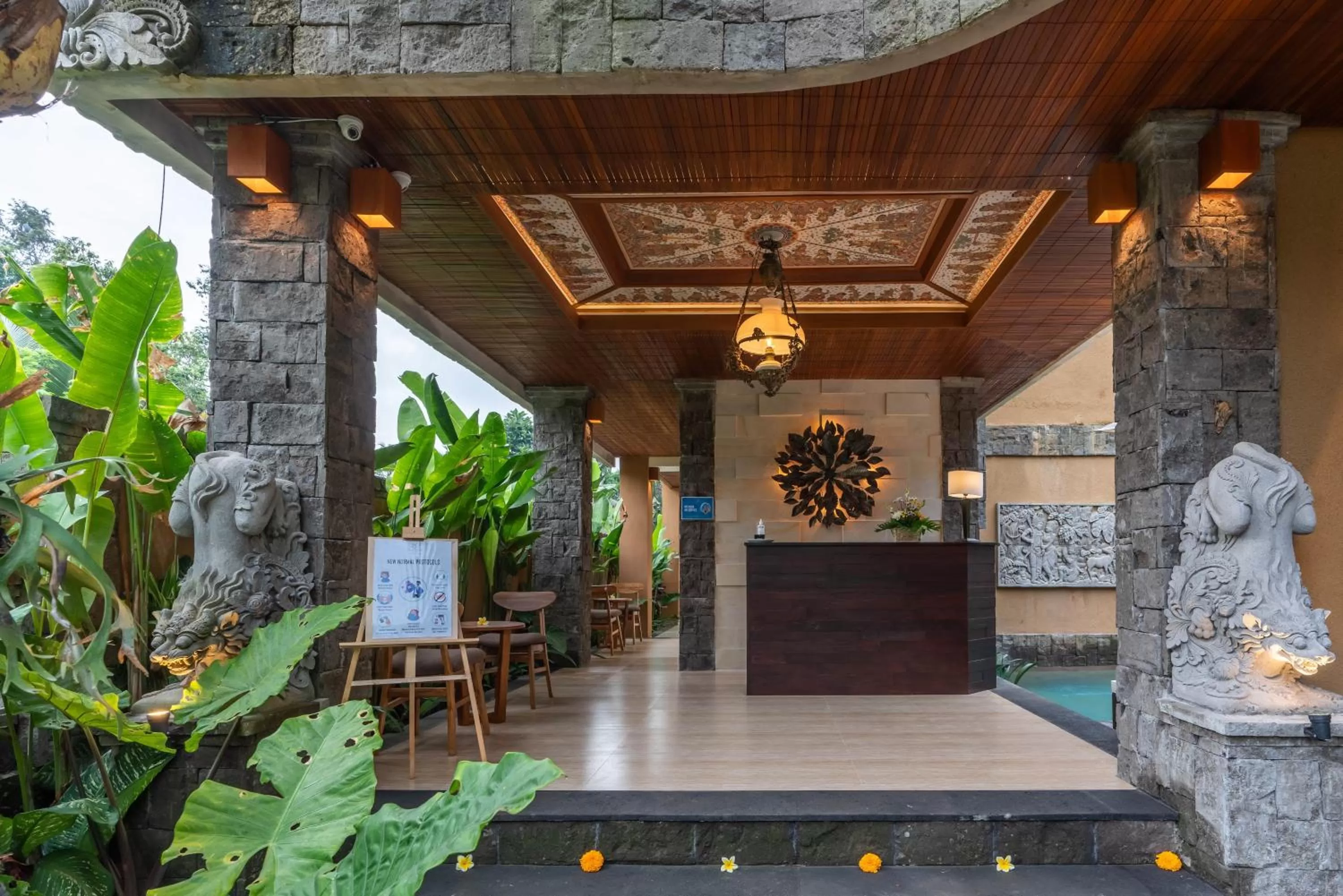 Lobby or reception in The Compass Rose Ubud