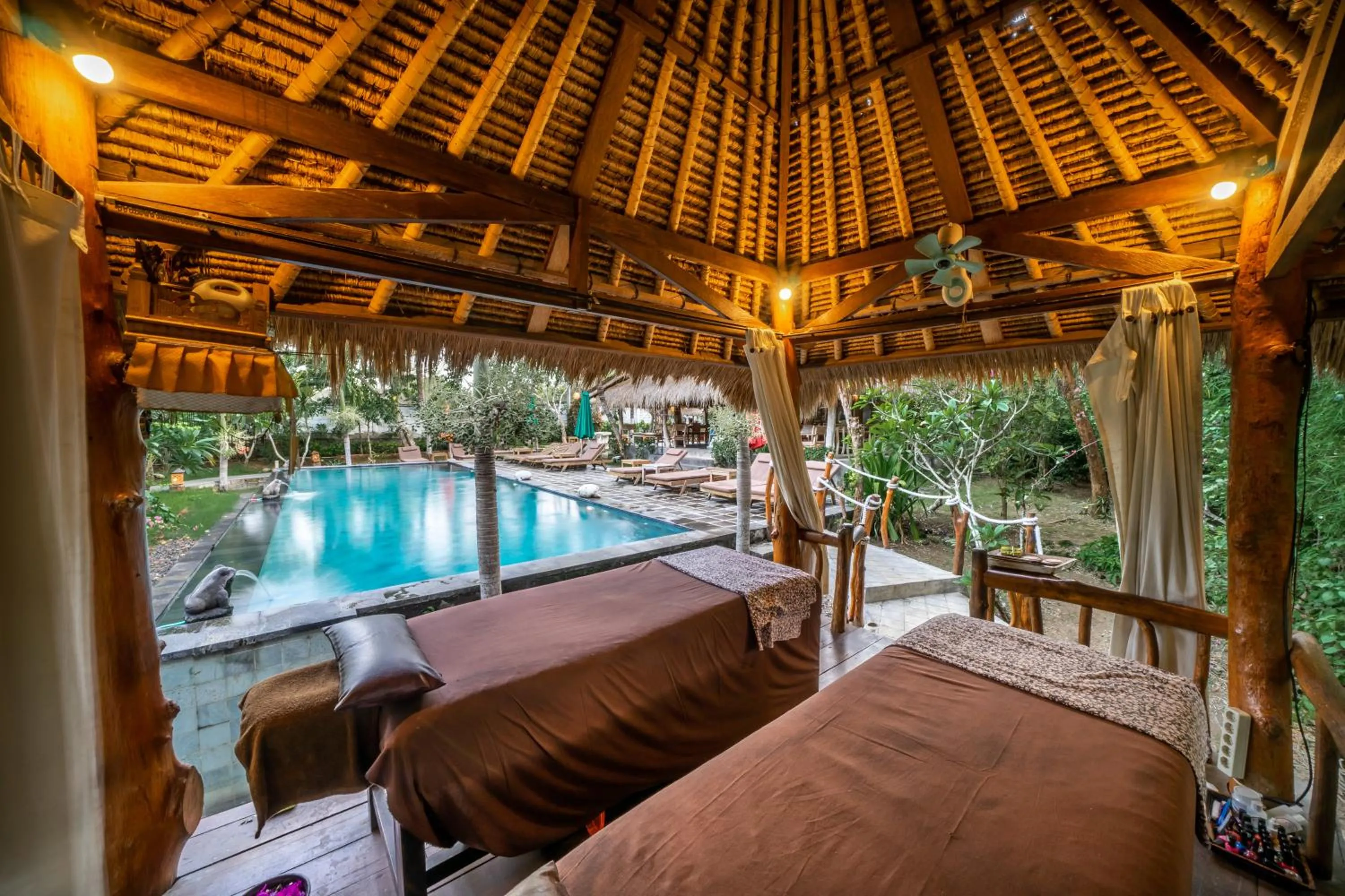 On site in Flower Bud Bungalow Balangan