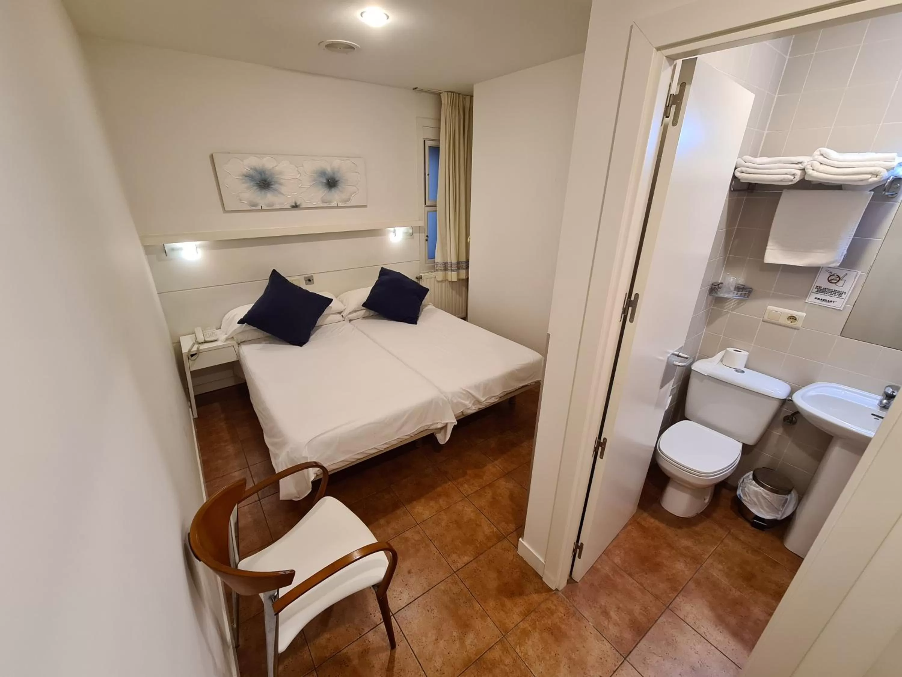 Bed in Hotel Jacobeo