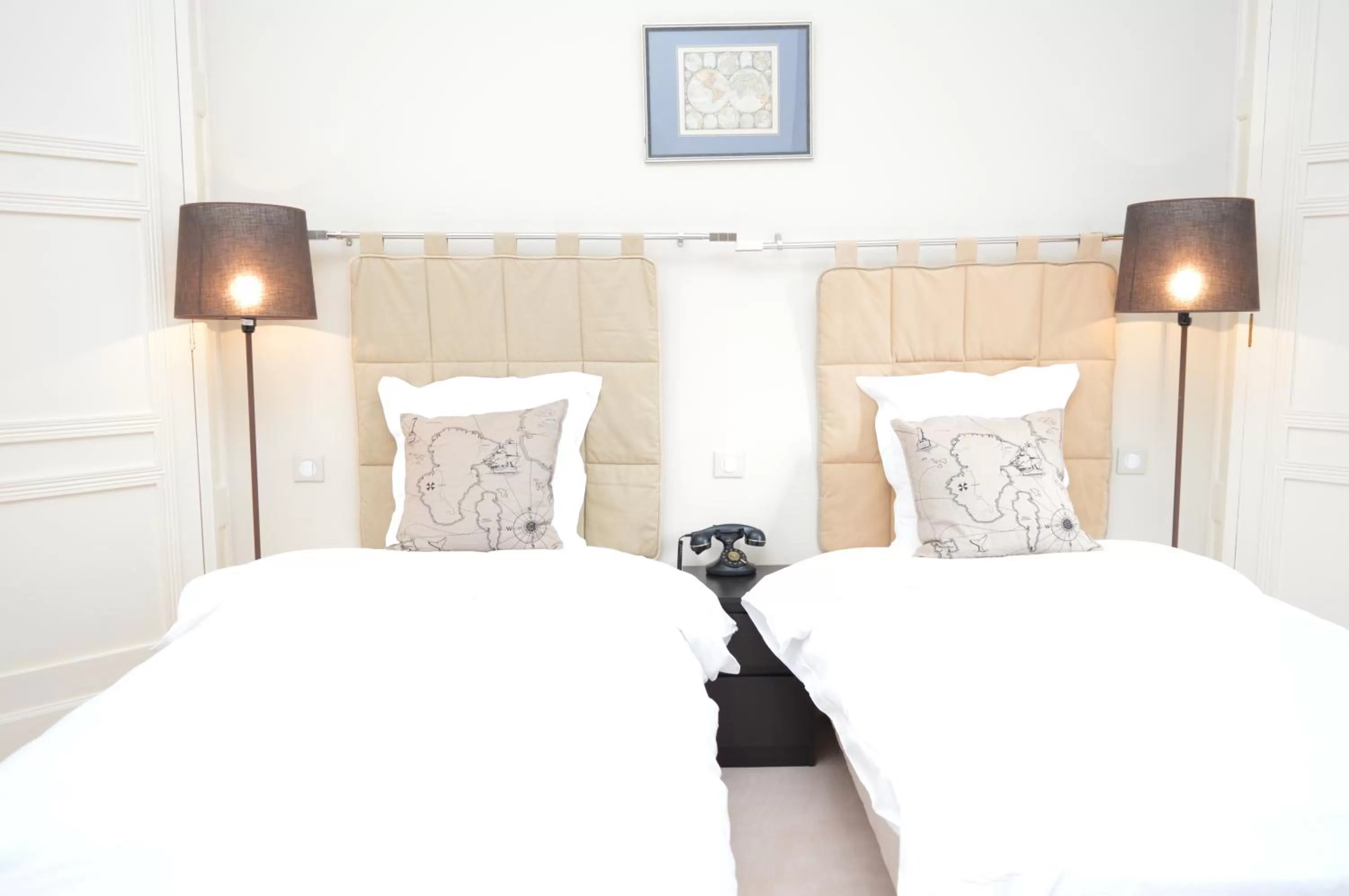 Bedroom, Bed in Logis Hotels - Château Saint Marcel