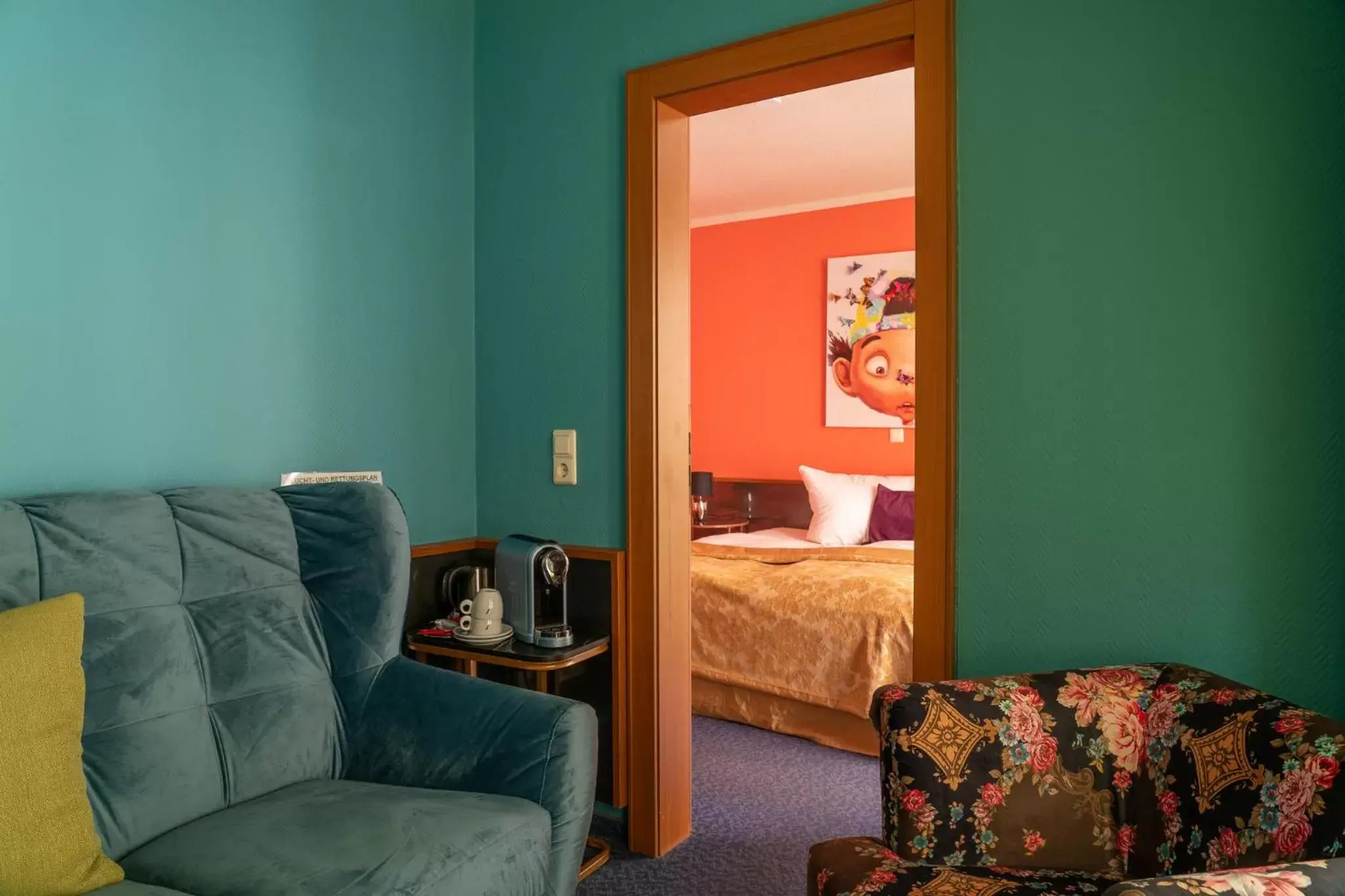 Double Room with Garden View - single occupancy in Boutique Hotel Rothenburger Hof Double Room with Garden View - single occupancy in Boutique Hotel Rothenburger Hof