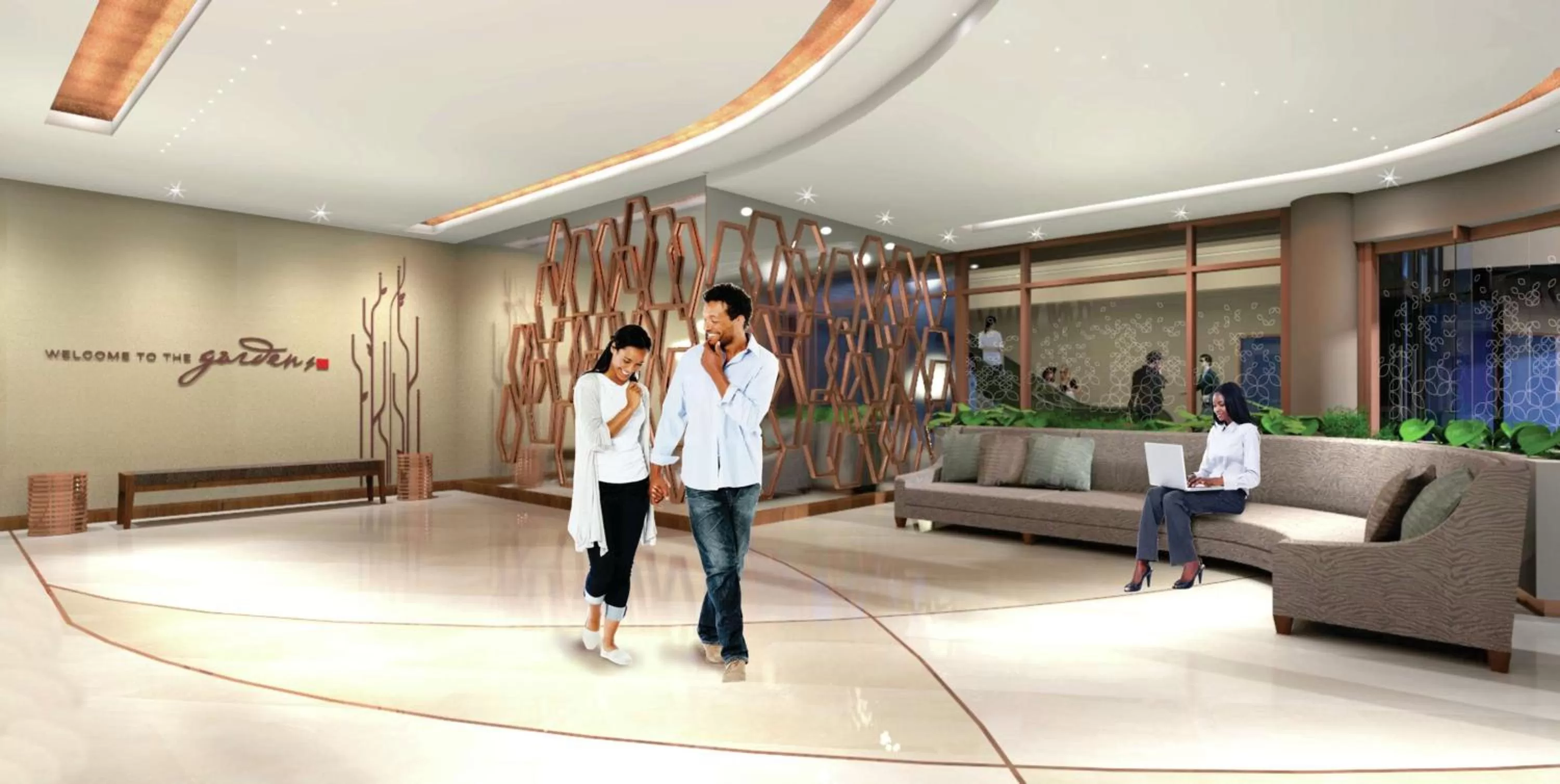 Lobby or reception in Hilton Garden Inn Society Business Park
