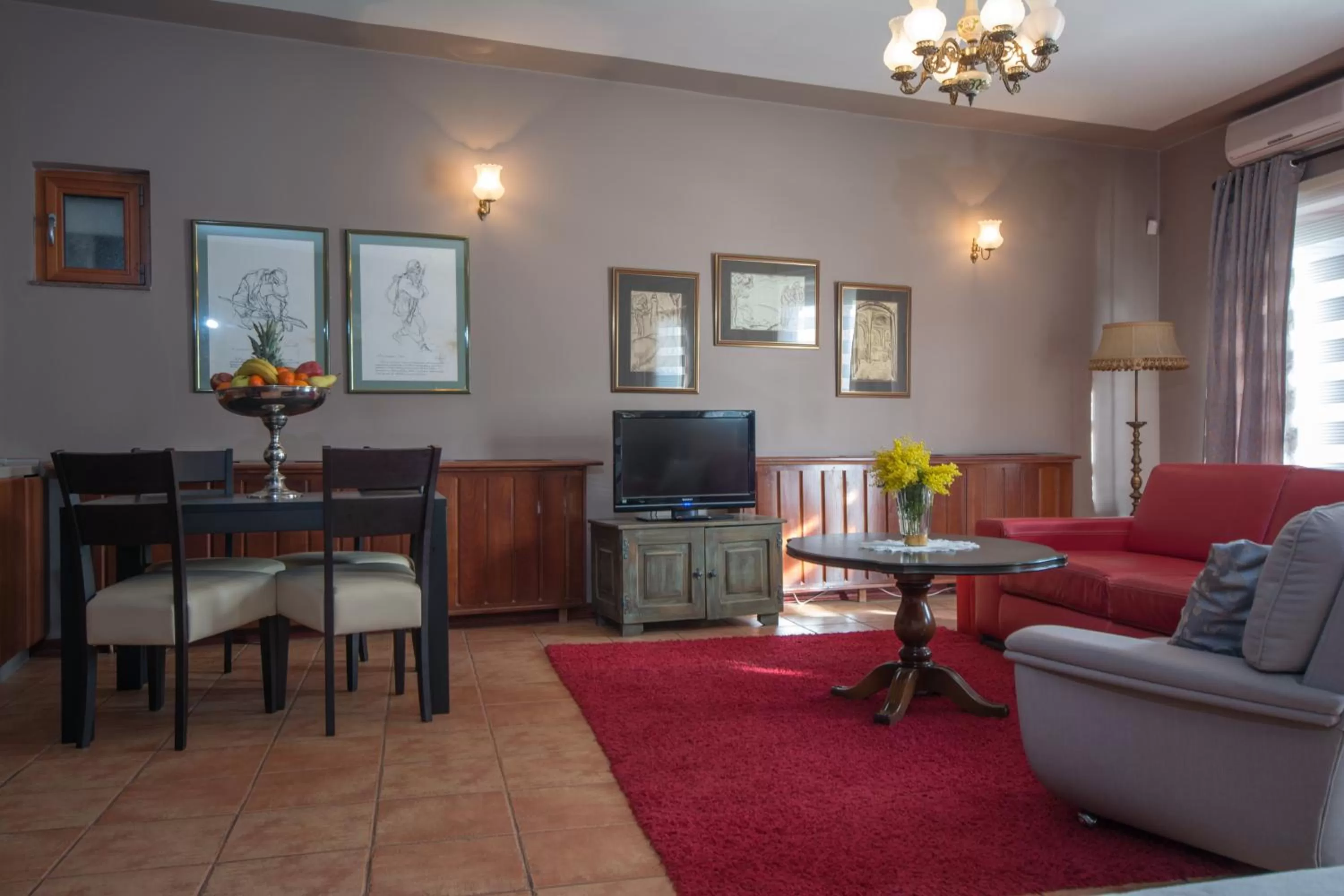 TV and multimedia, Seating Area in Hotel Michele