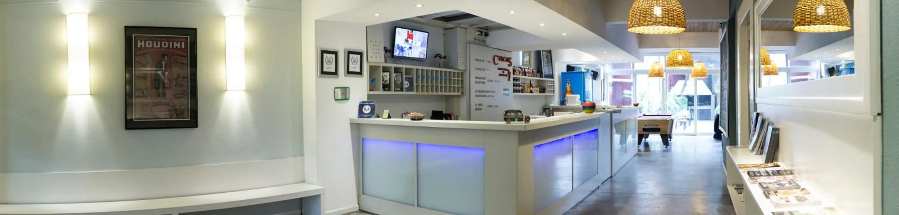 Lobby or reception in Circus Hostel