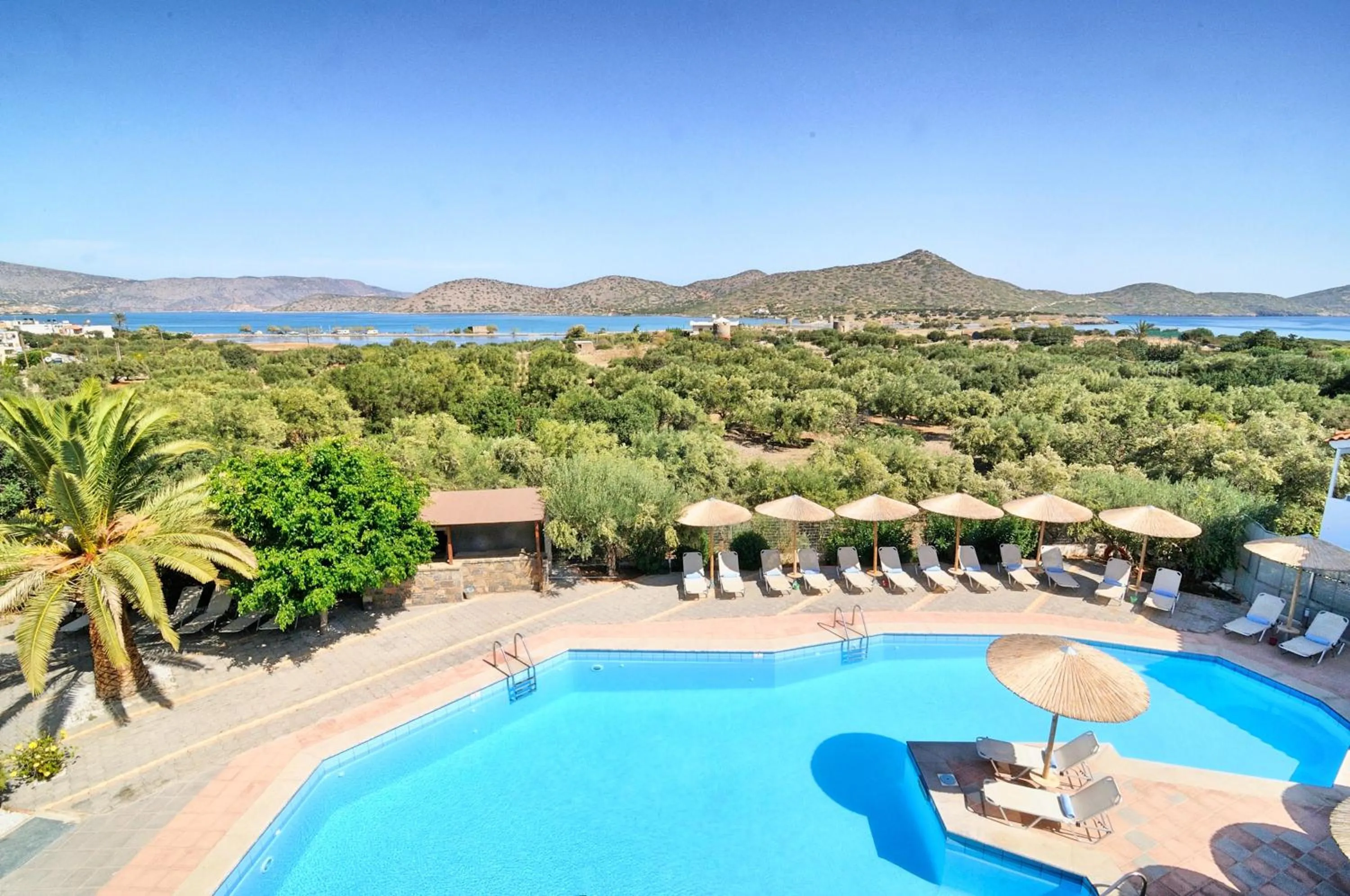 Garden view in Elounda Krini Hotel