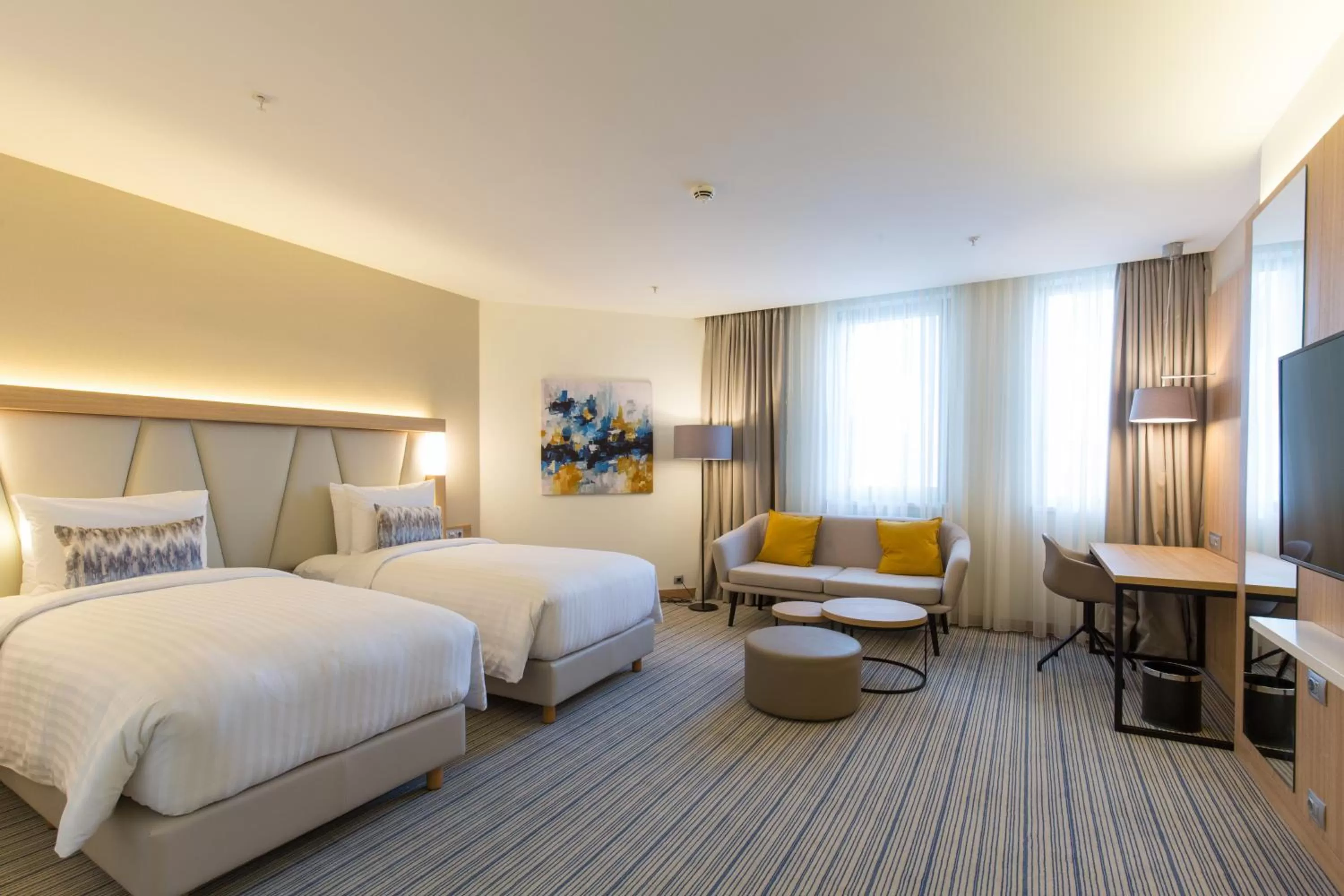 Living room, Bed in Courtyard by Marriott Banja Luka
