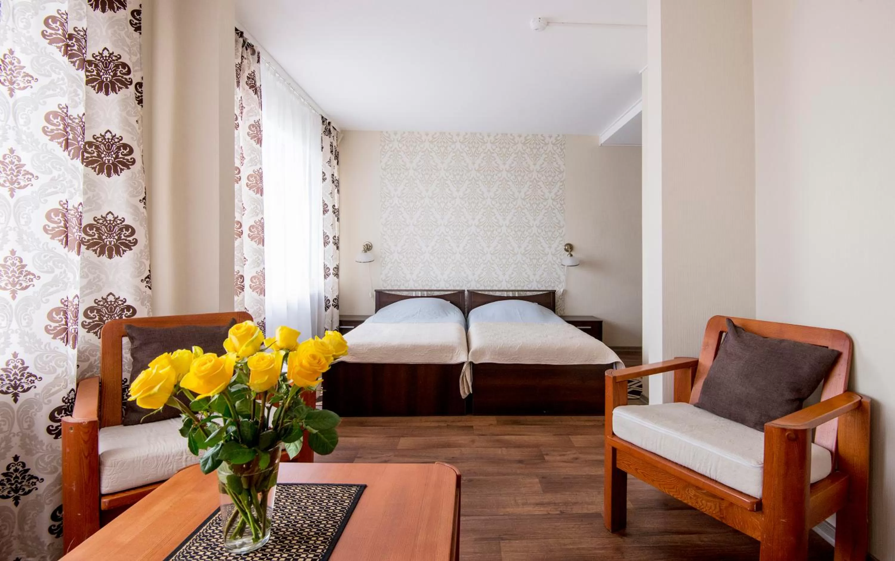 Decorative detail, Bed in Hotel Mezaparks