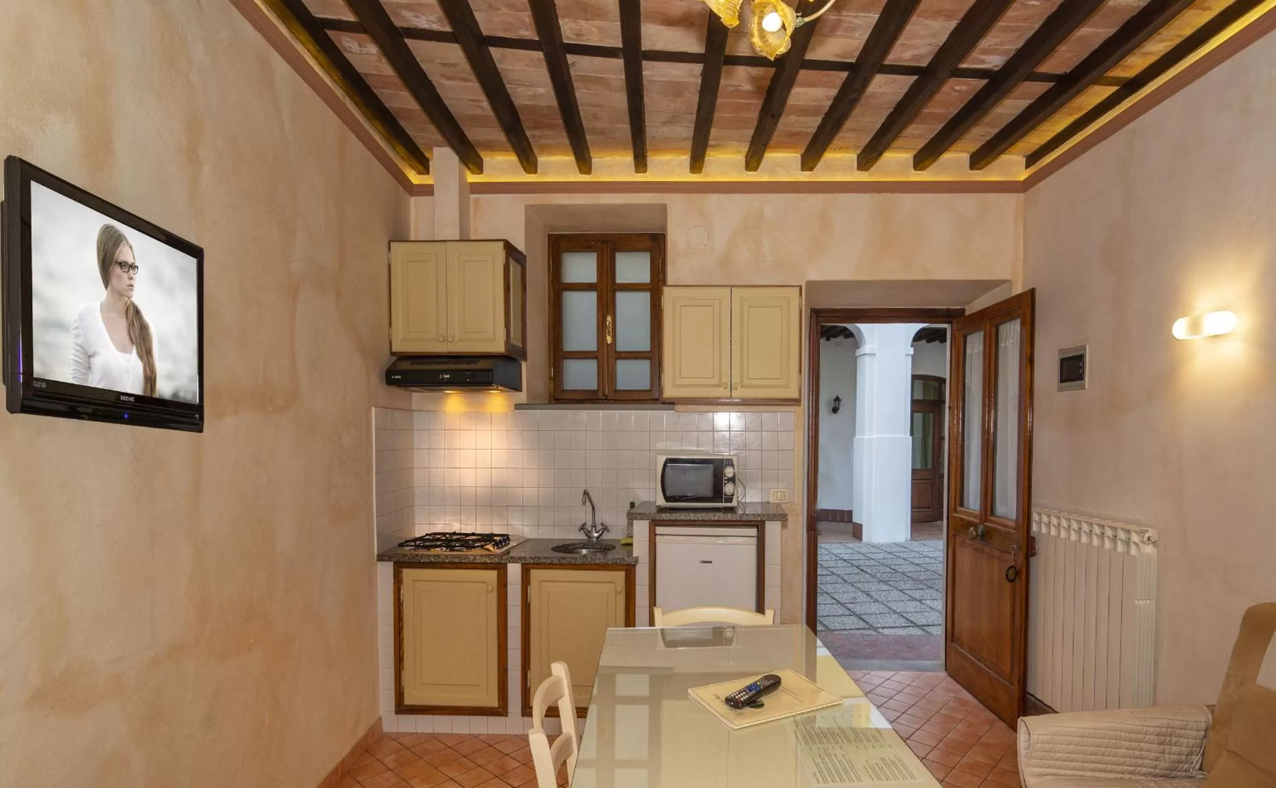 Kitchen or kitchenette in Hotel Villa Cheli