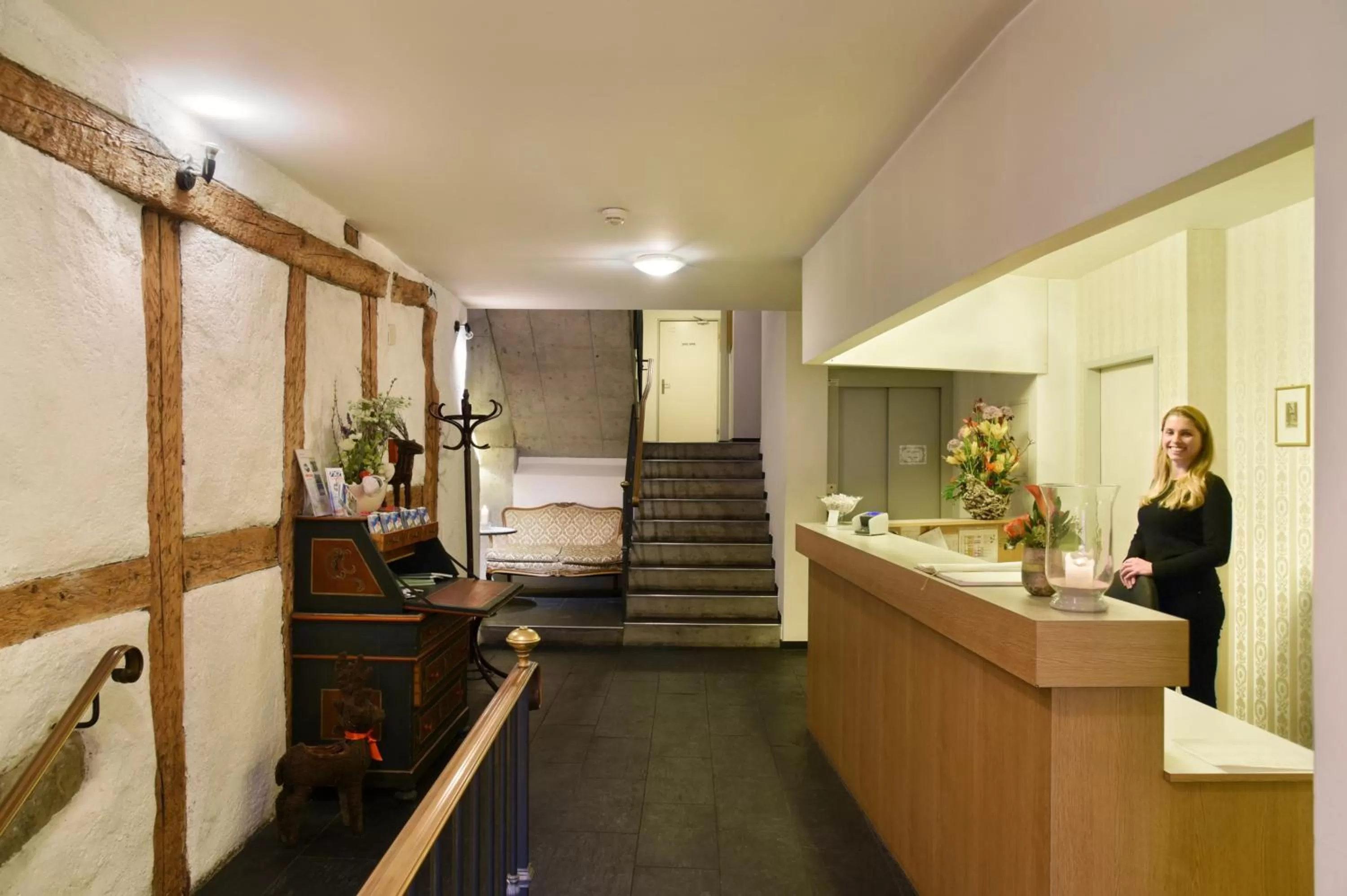 Lobby or reception in Hotel Hirschen