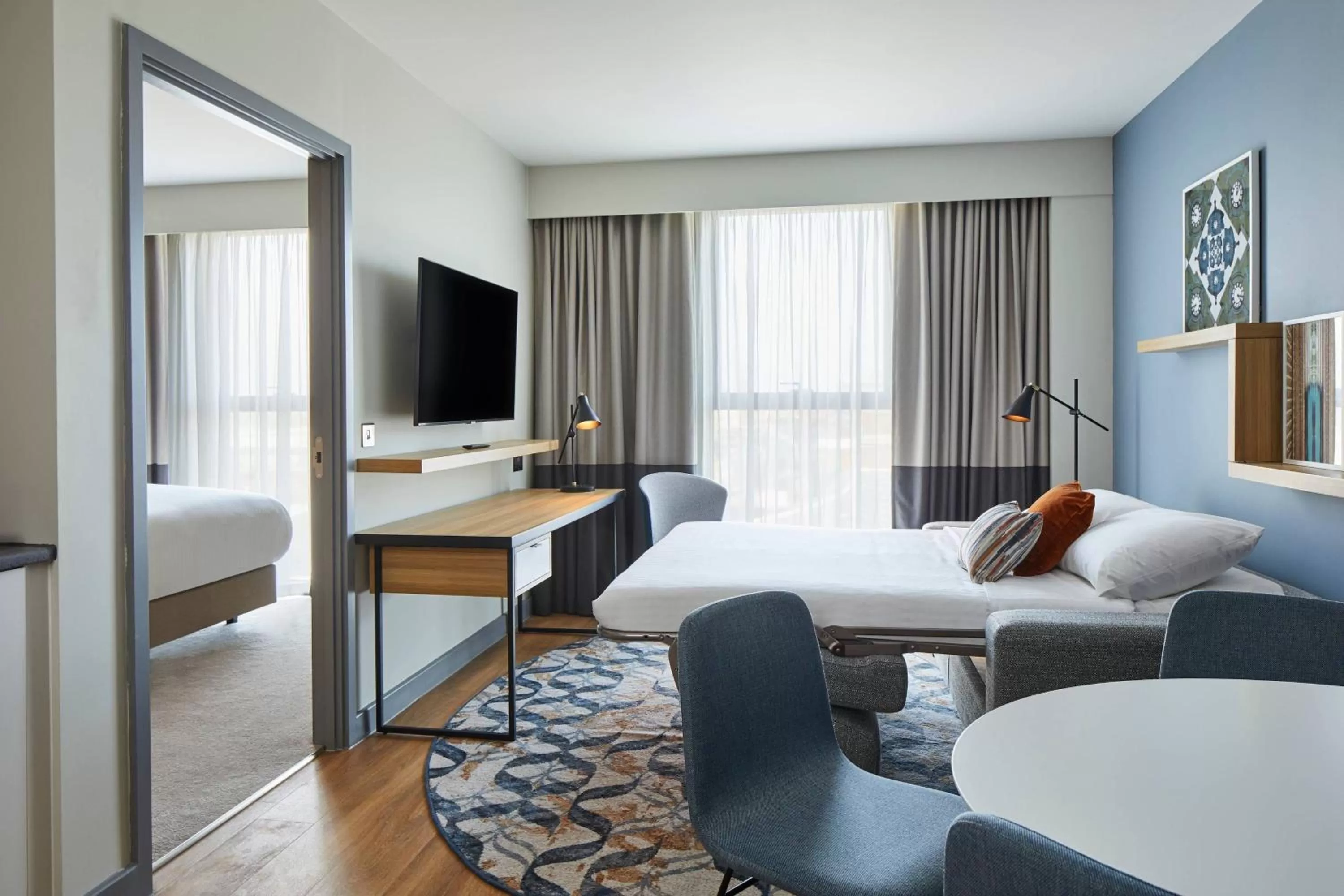 Bedroom, Bed in Residence Inn by Marriott Slough