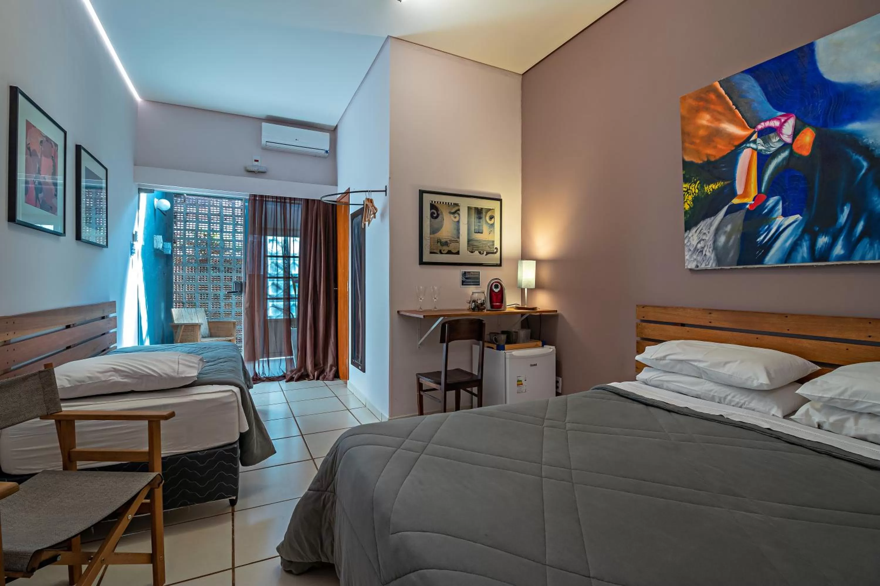 Bed in Suítes no Quintal