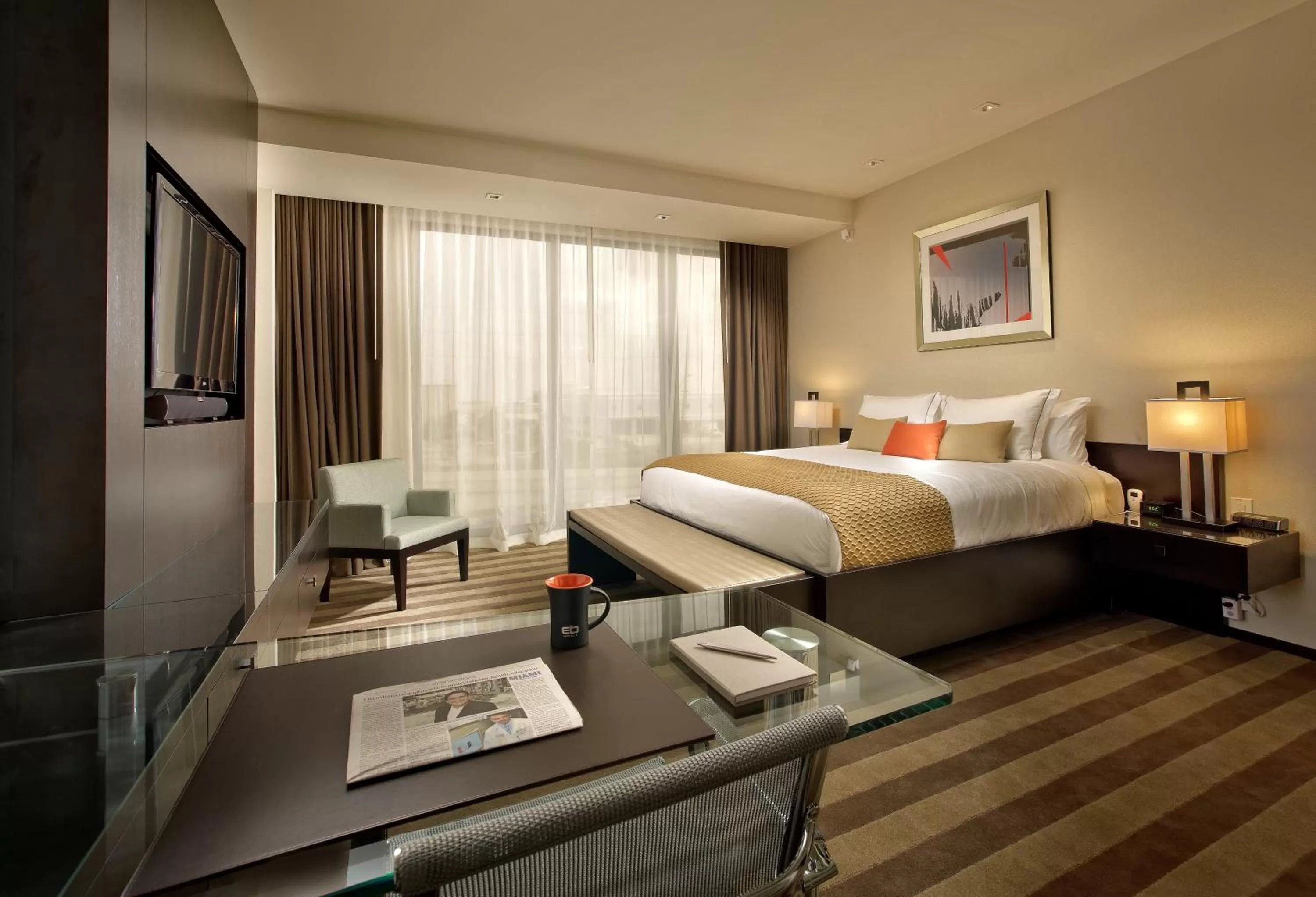 Photo of the whole room, Bed in EB Hotel Miami Airport
