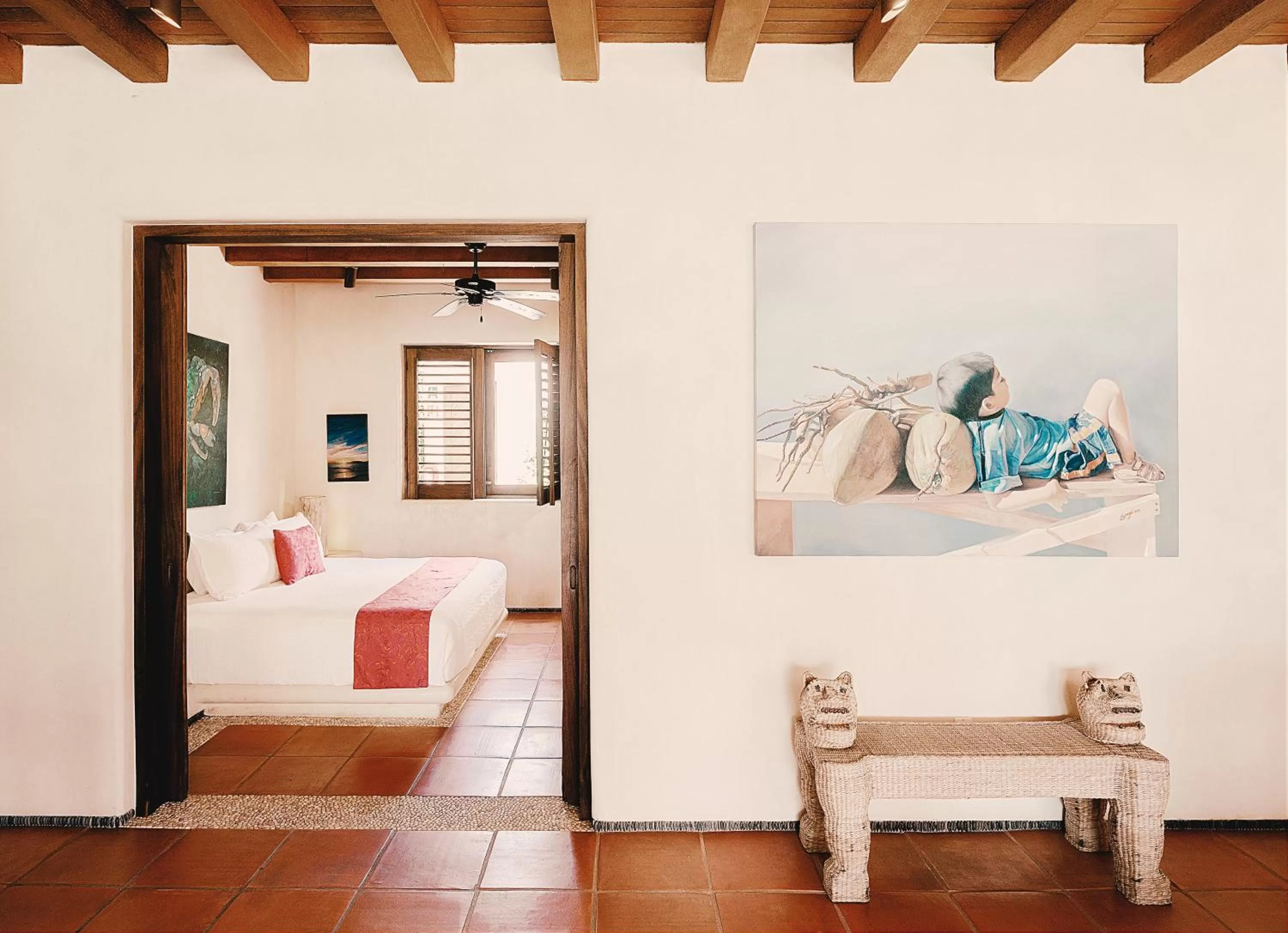 Bed in Las Palmas Luxury Villas