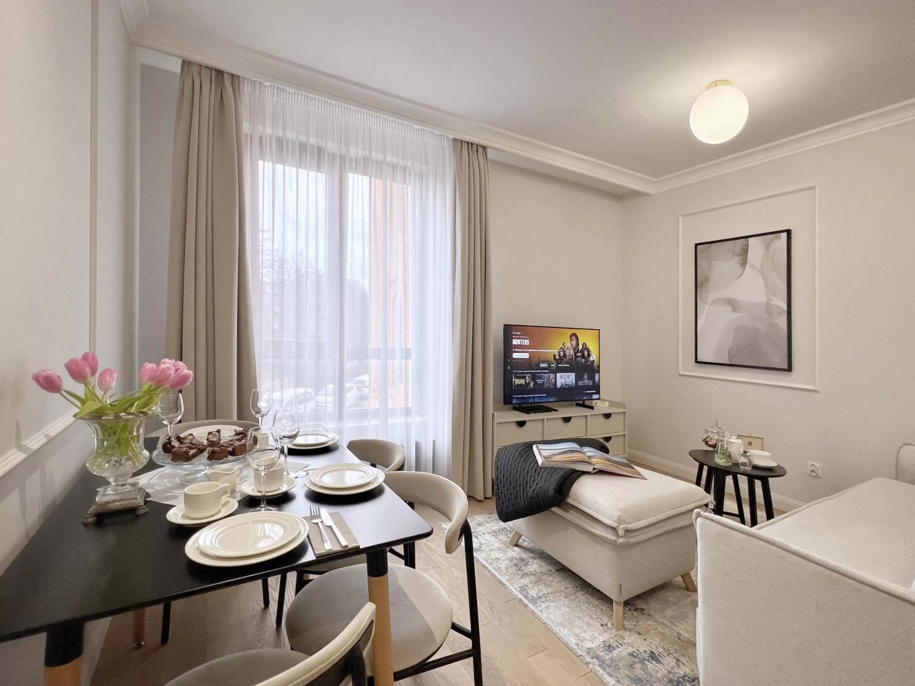 Bed in Kurkowa Apartments