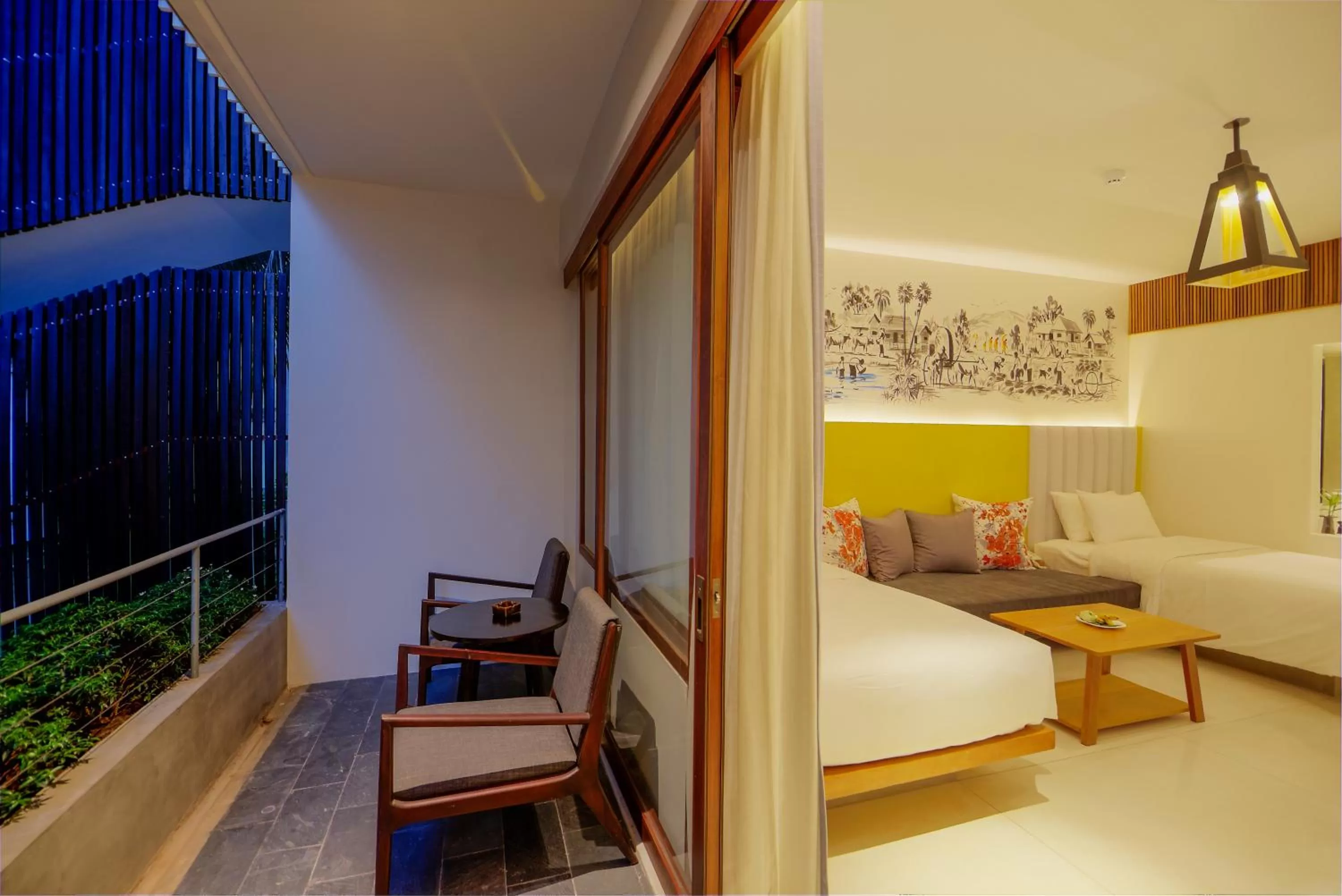 Balcony/Terrace, Bed in Apsara Residence Hotel