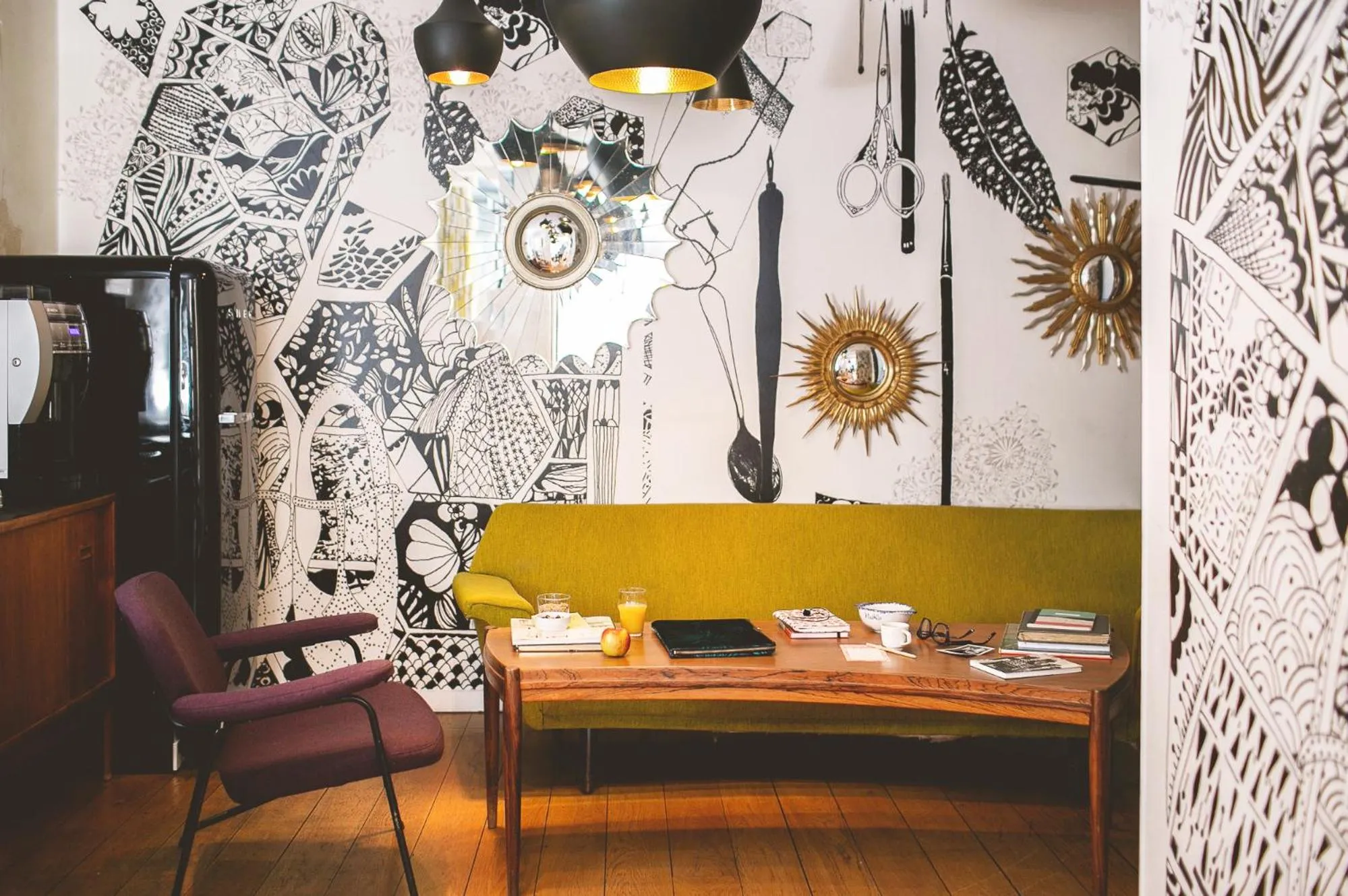 Buffet breakfast in Hôtel Crayon