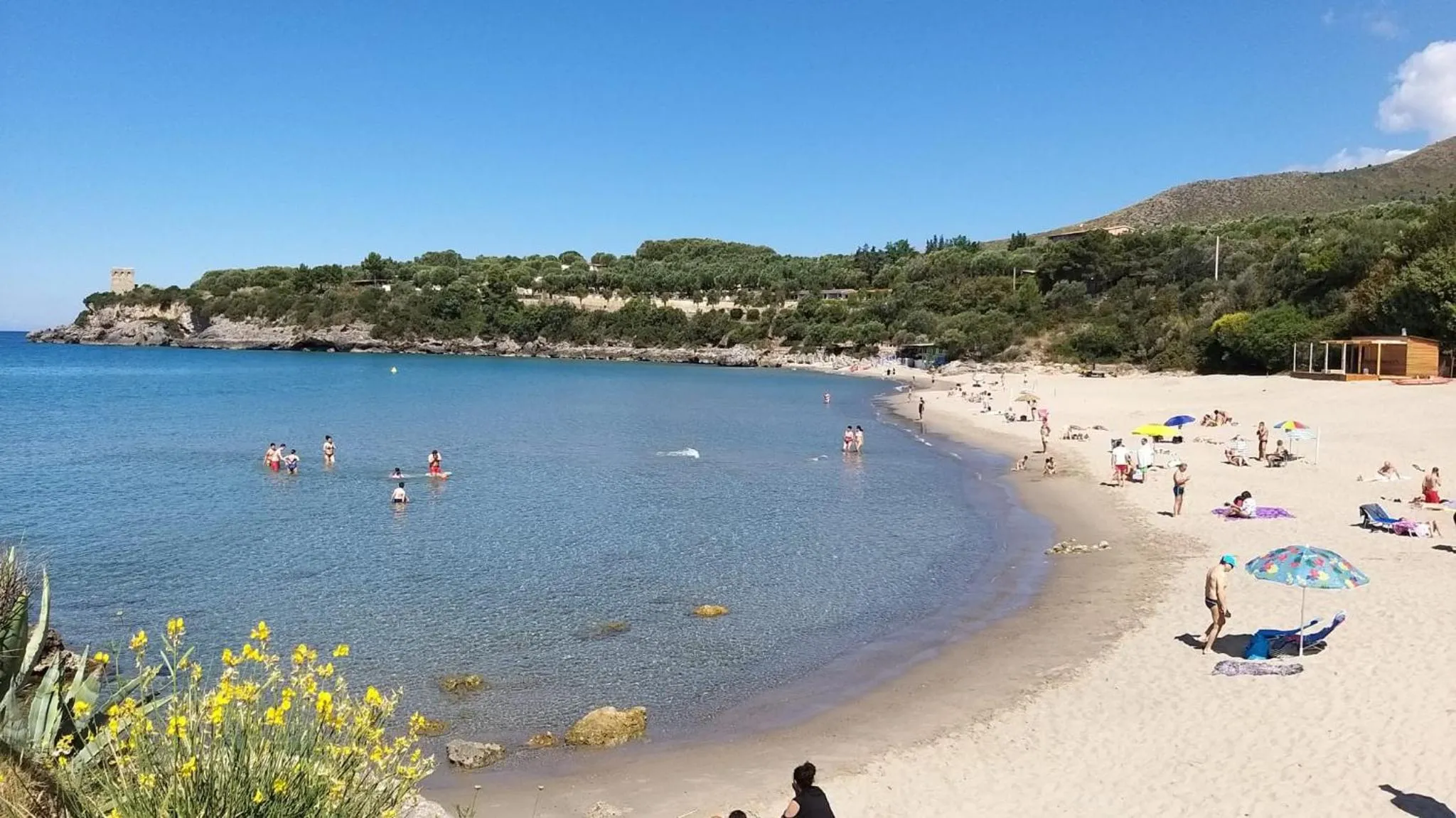 Beach in Hotel Calanca