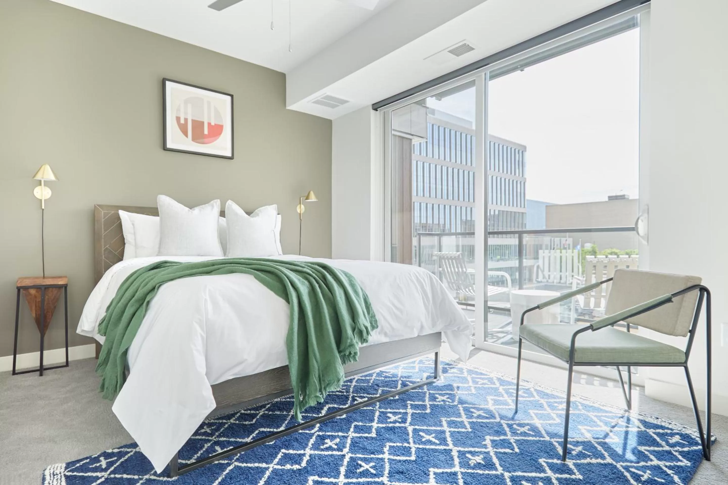 Living room, Bed in Sonder at Sora