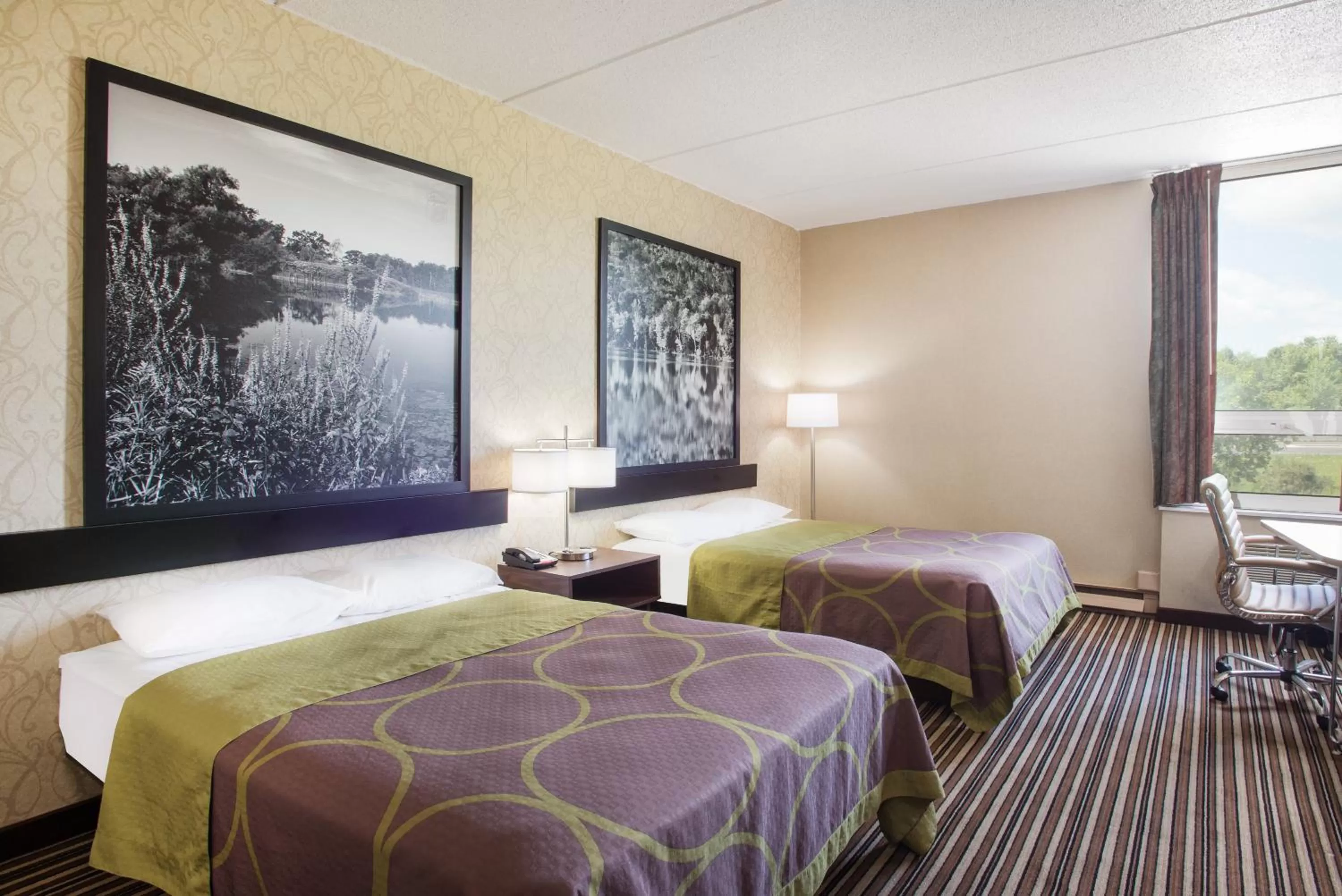 Bed in Super 8 by Wyndham Plattsburgh