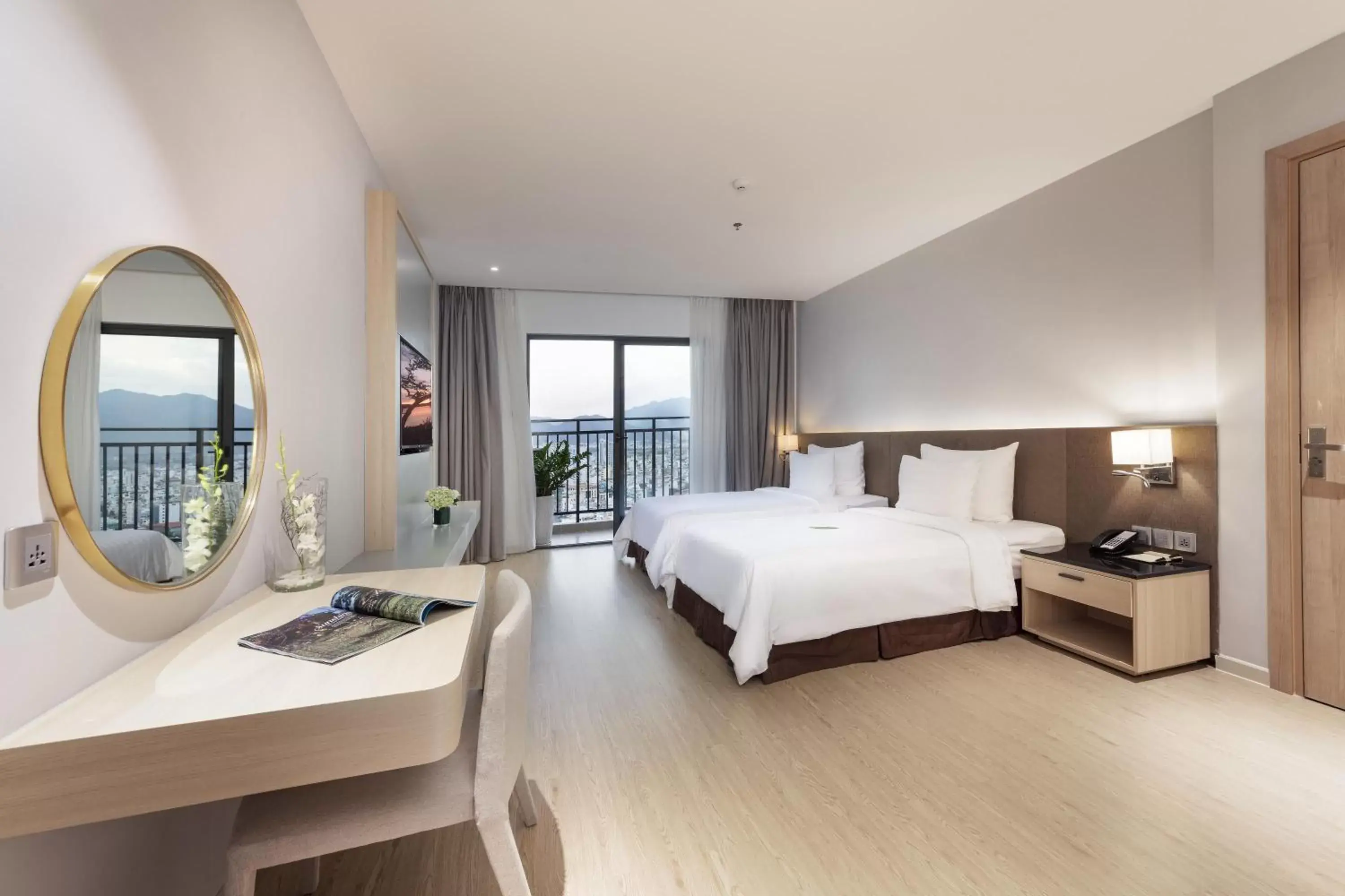 Family Room with Balcony Partial Sea View in DQua Hotel Family Room with Balcony Partial Sea View in DQua Hotel