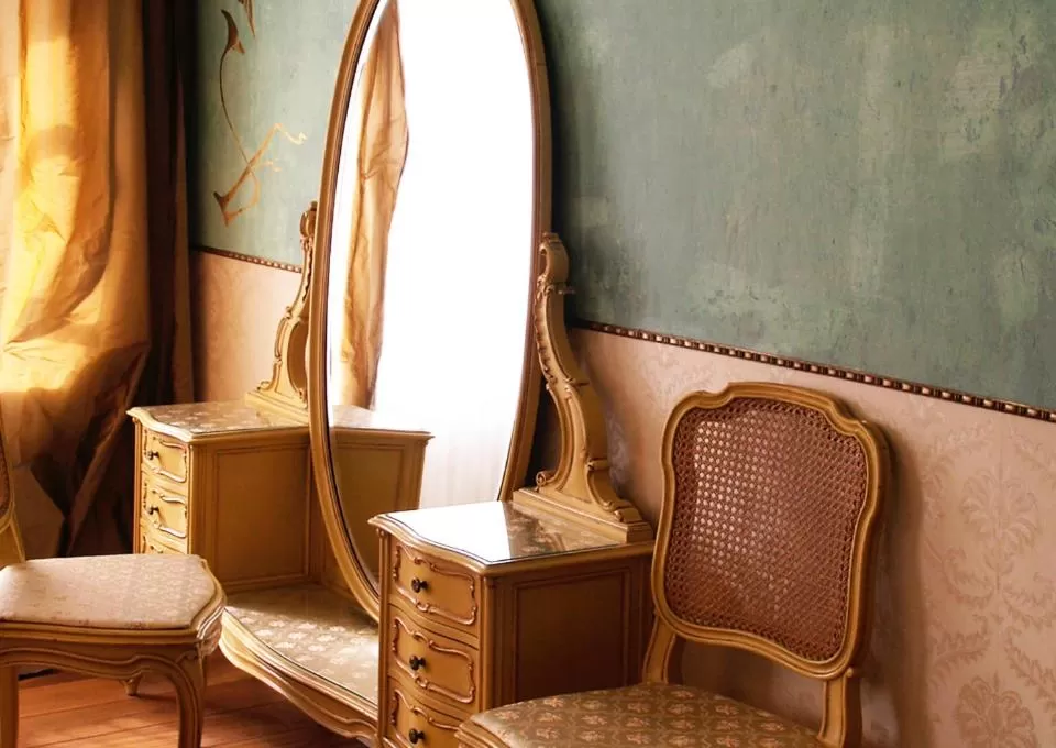 Seating area in Hotel Lux