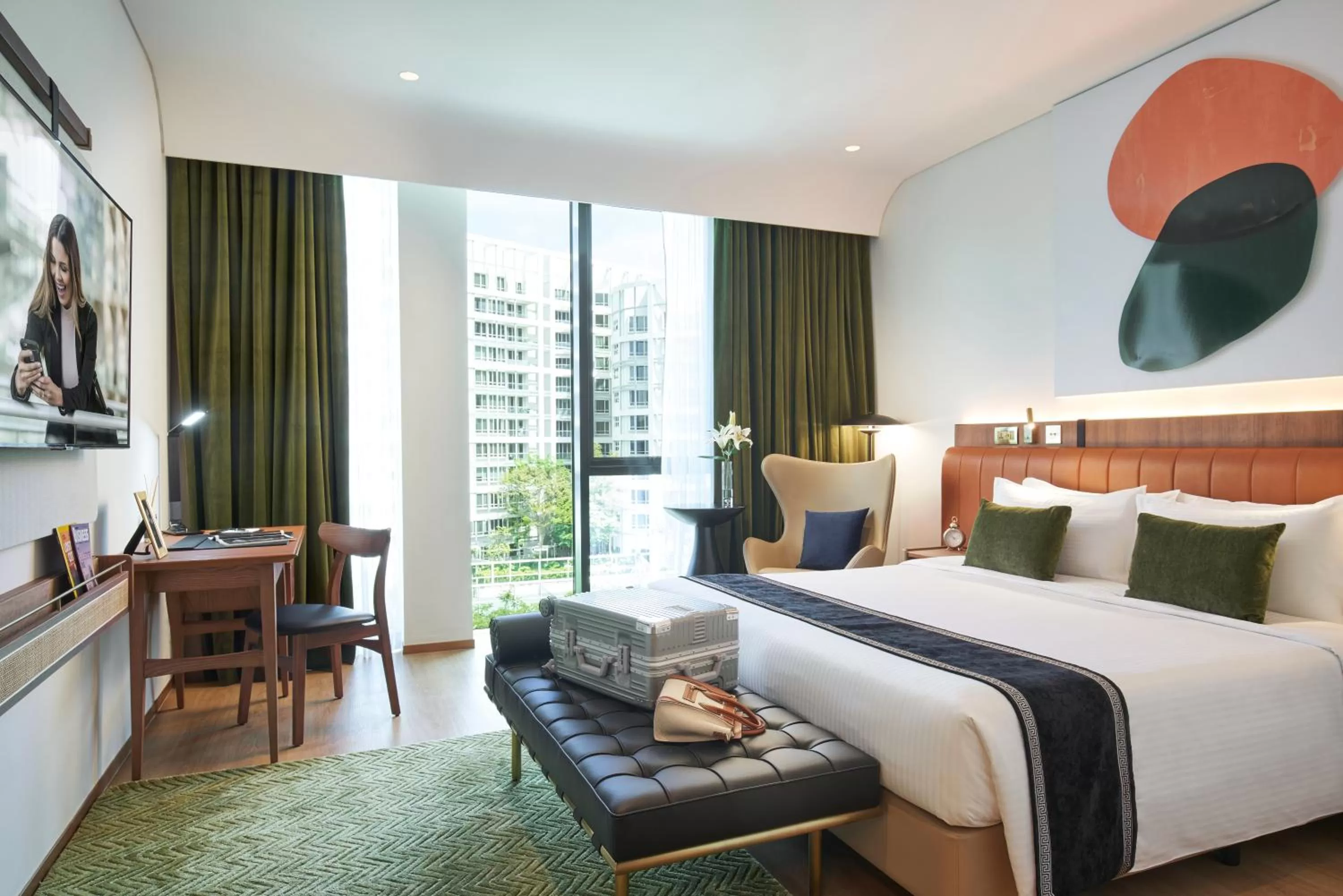 Bed in Citadines Connect City Centre Singapore