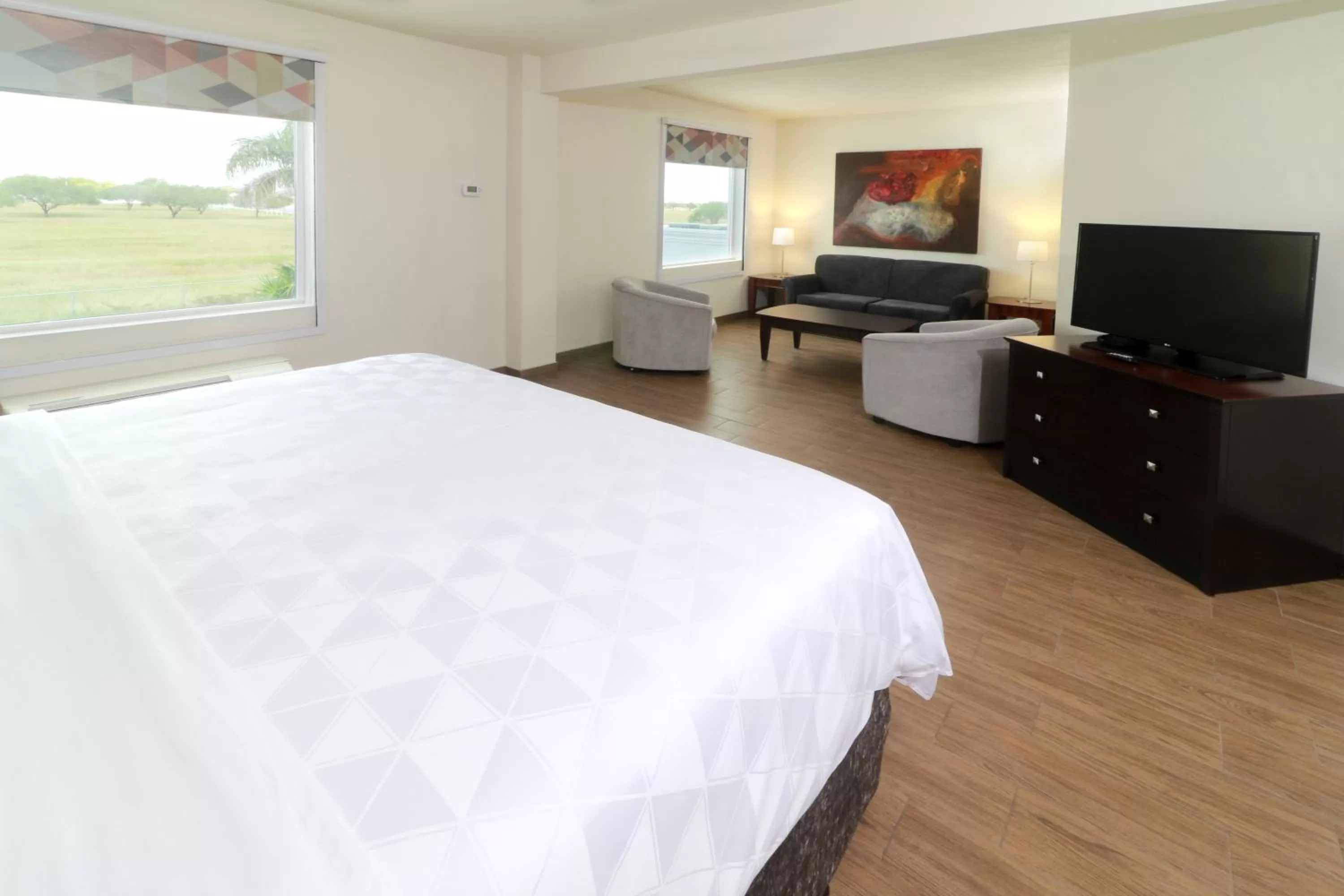 Communal lounge/ TV room, Bed in Holiday Inn Reynosa Industrial Poniente by IHG