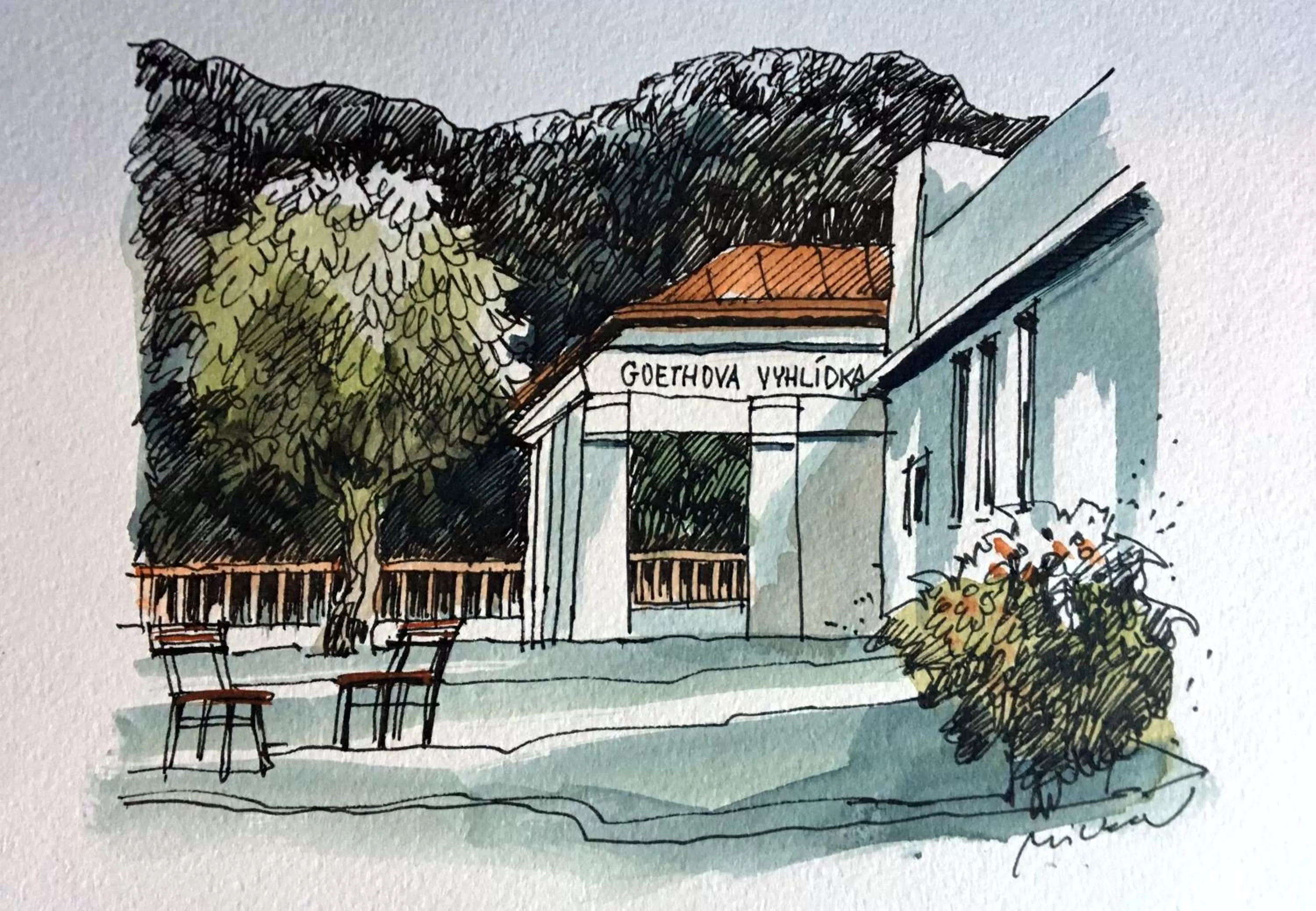 Off site in Hotel U Bílého koně