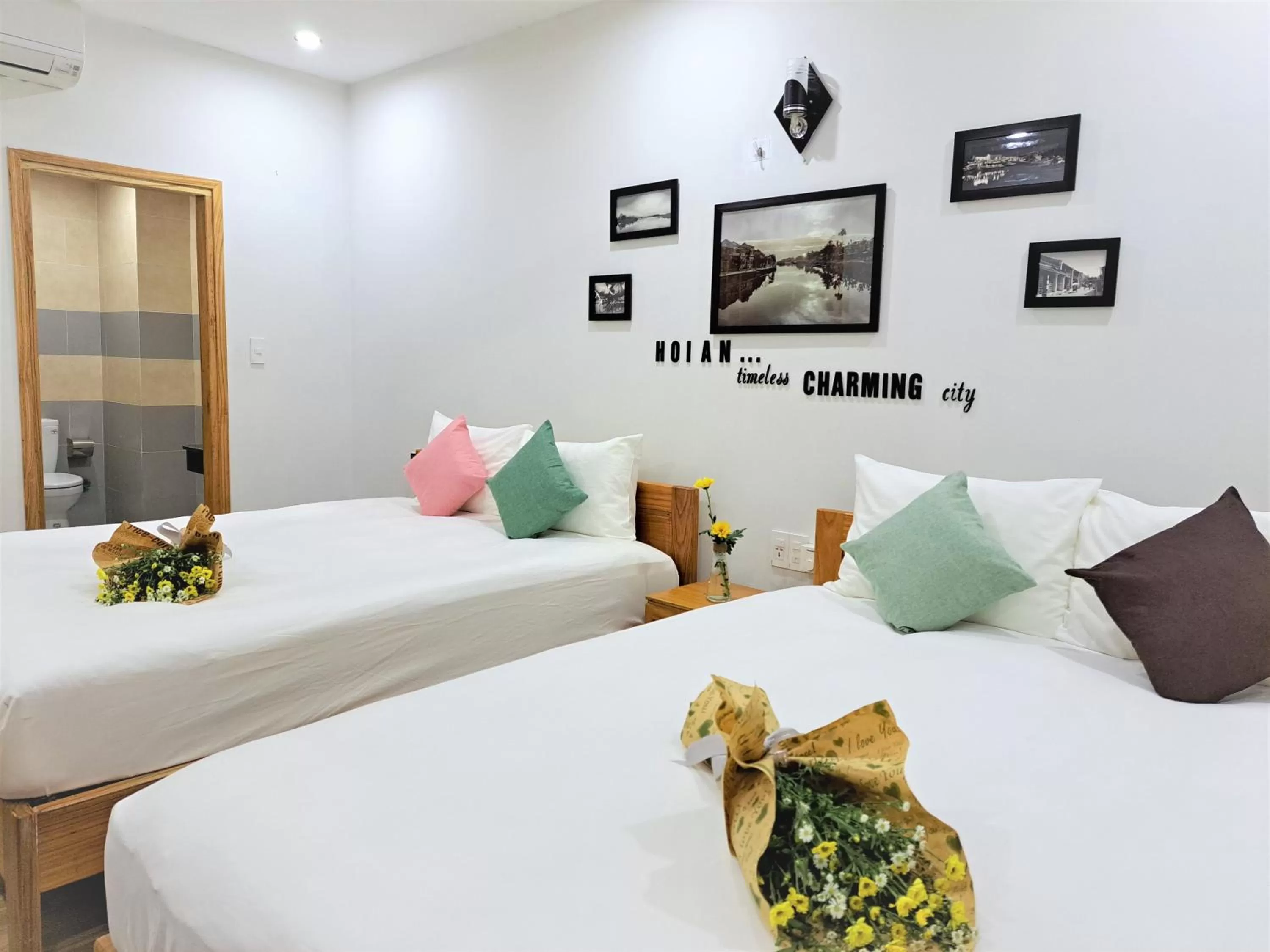 Bed in GREEN TOWN hotel HỘI AN