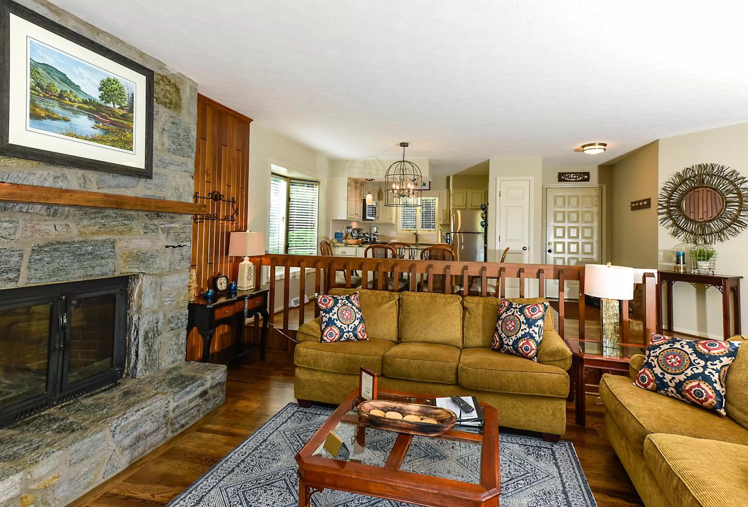 Living room in Chetola Resort Condominiums