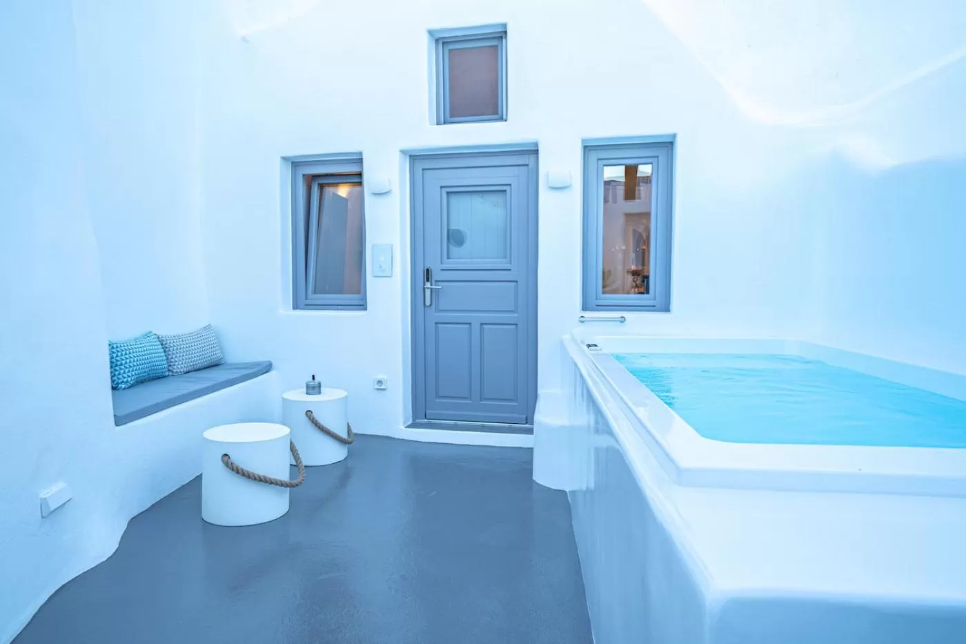 Patio in Eternity Suites Santorini
