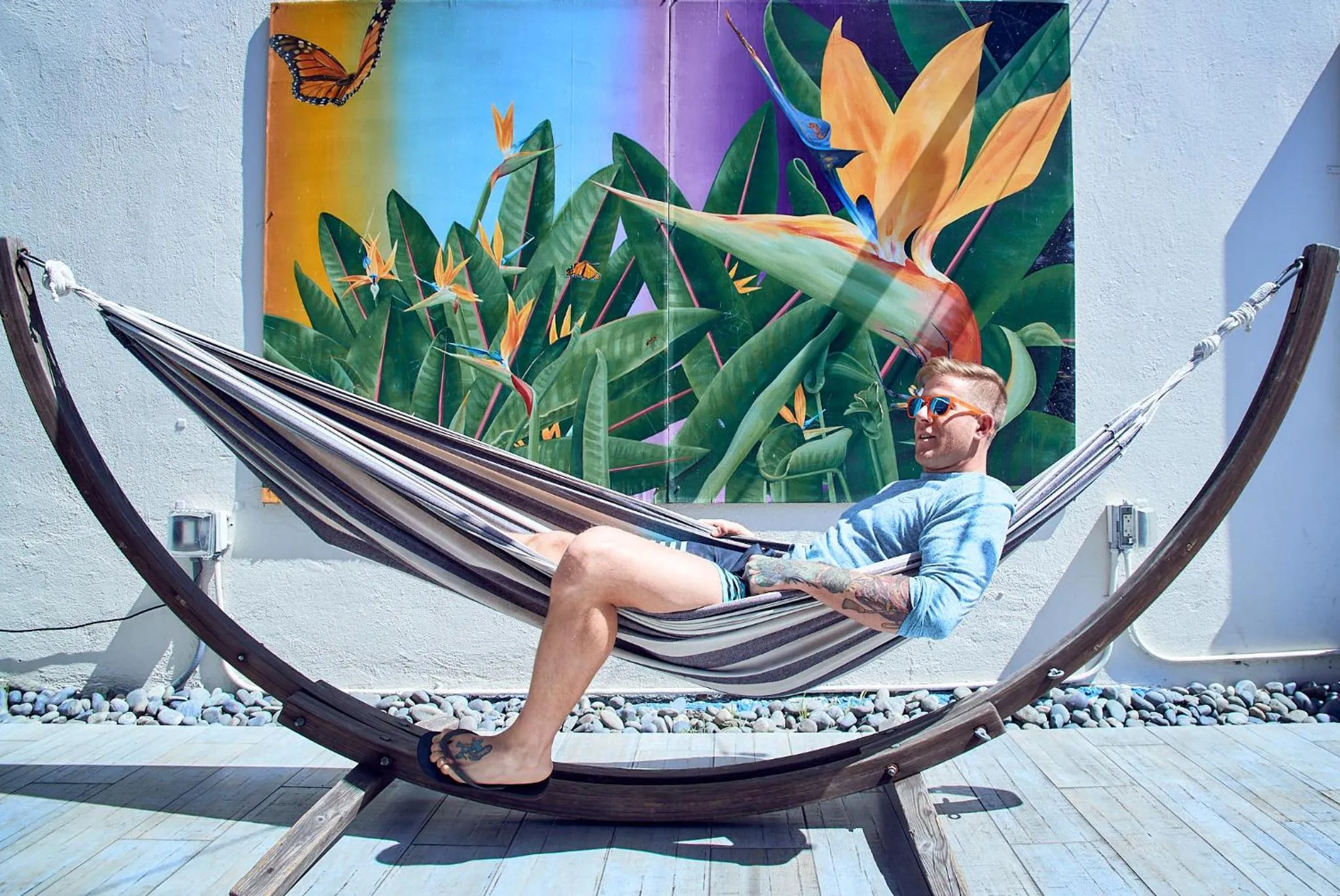 Garden in Samesun Ocean Beach Hotel & Hostel